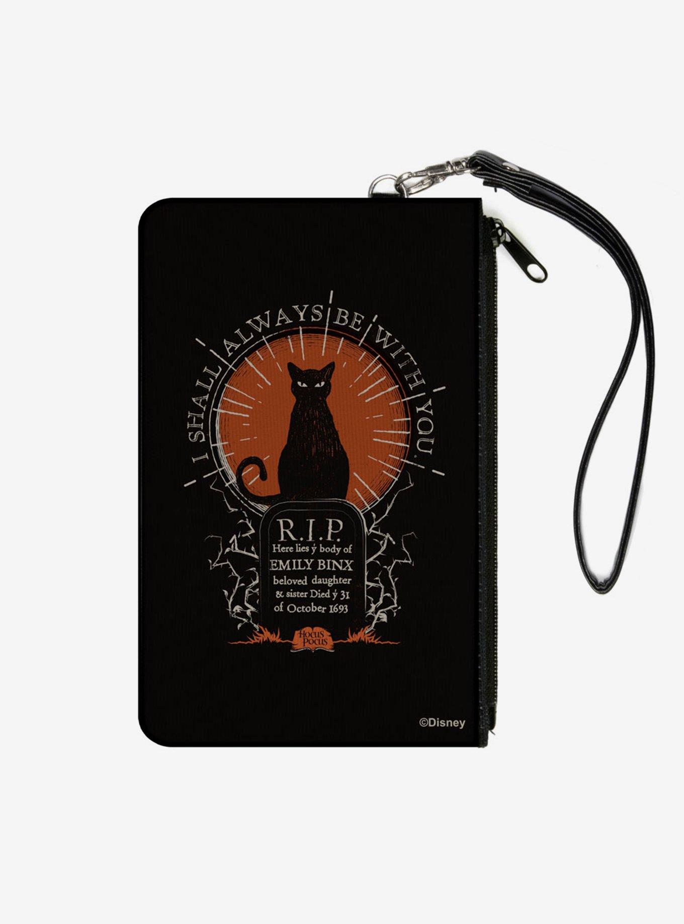 Hocus Pocus Cat Emily Binx Always Be With You Canvas Clutch Wallet