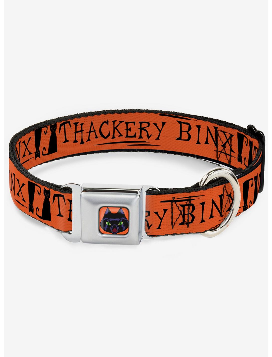 Hocus Pocus Thackery Binx Cat Silhouette Seatbelt Dog Collar, BLACK, hi-res
