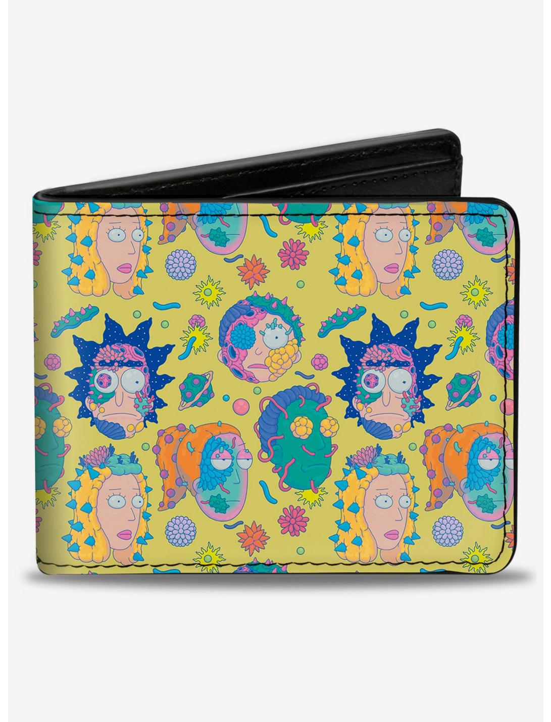 Rick and Morty Smith Family Faces and Cells Bifold Wallet, , hi-res