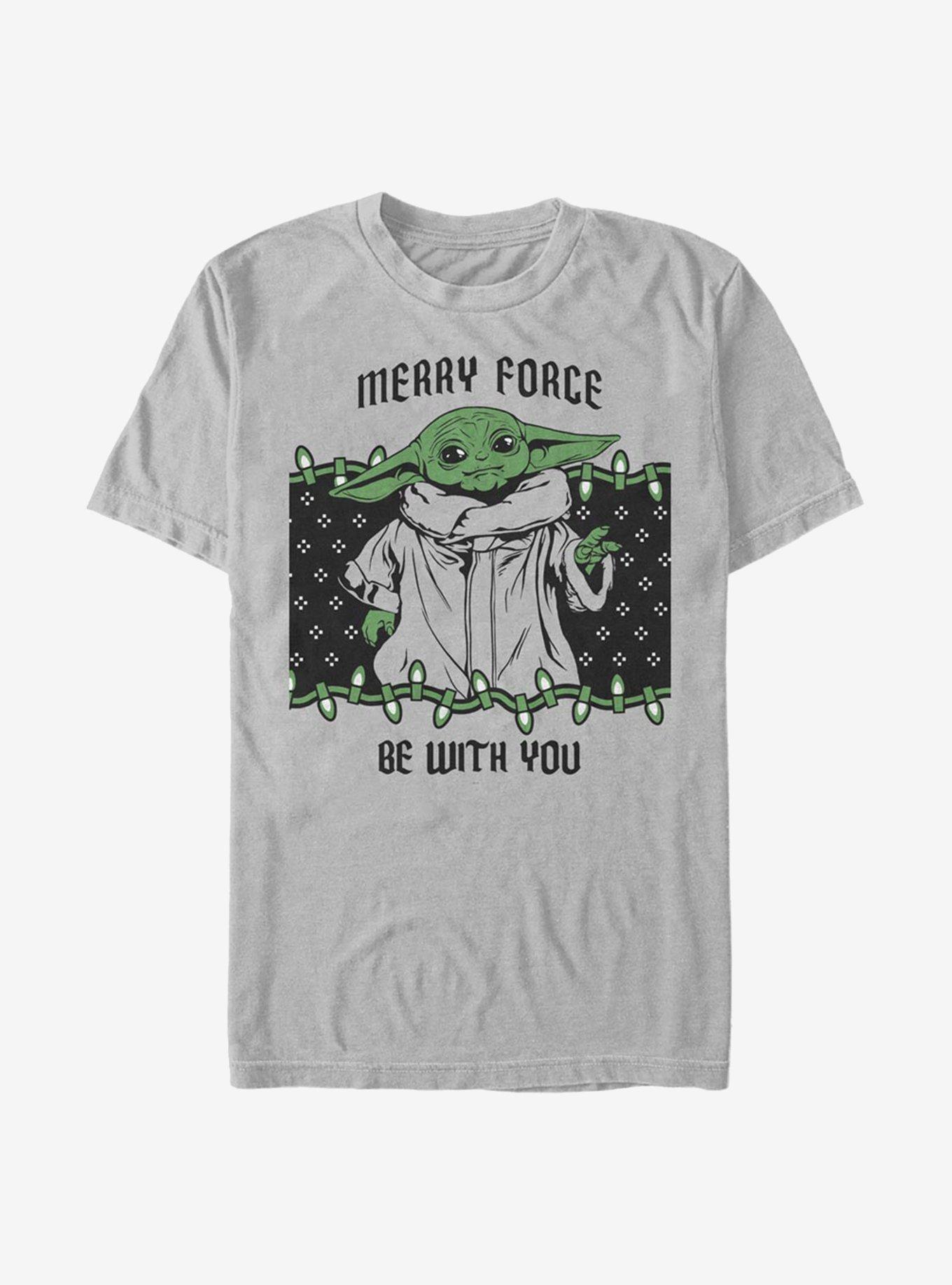 Star Wars The Mandalorian The Child Merry Force Holiday T-Shirt, , hi-res