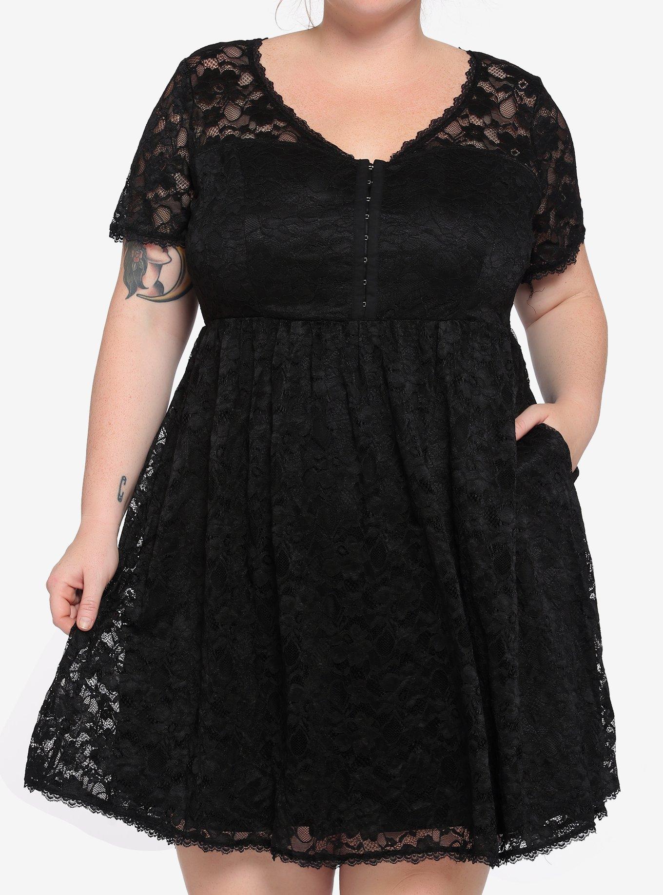Black Lace Babydoll Dress Plus Size Hot Topic