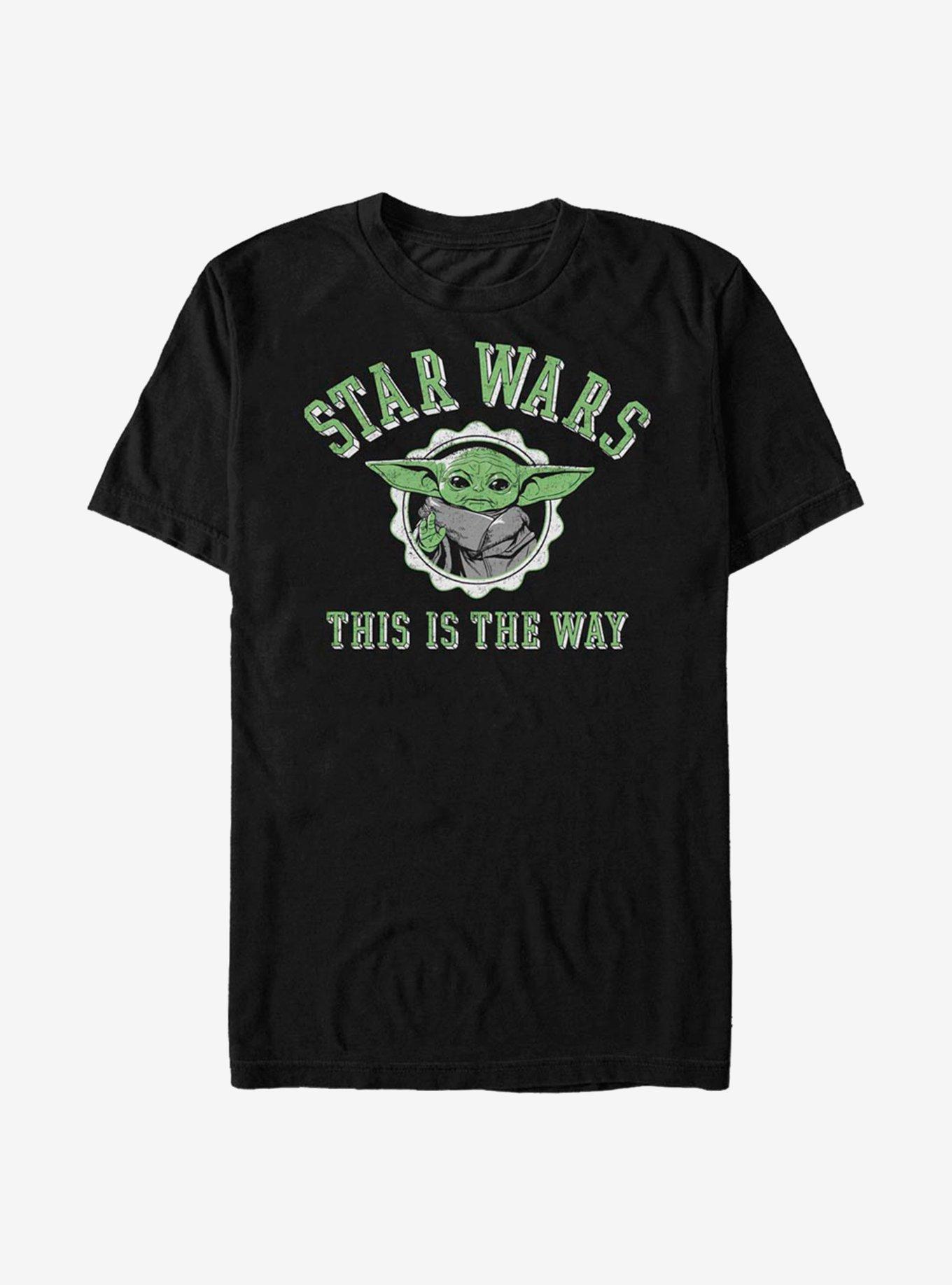 Star Wars The Mandalorian The Child Varsity T-Shirt, BLACK, hi-res