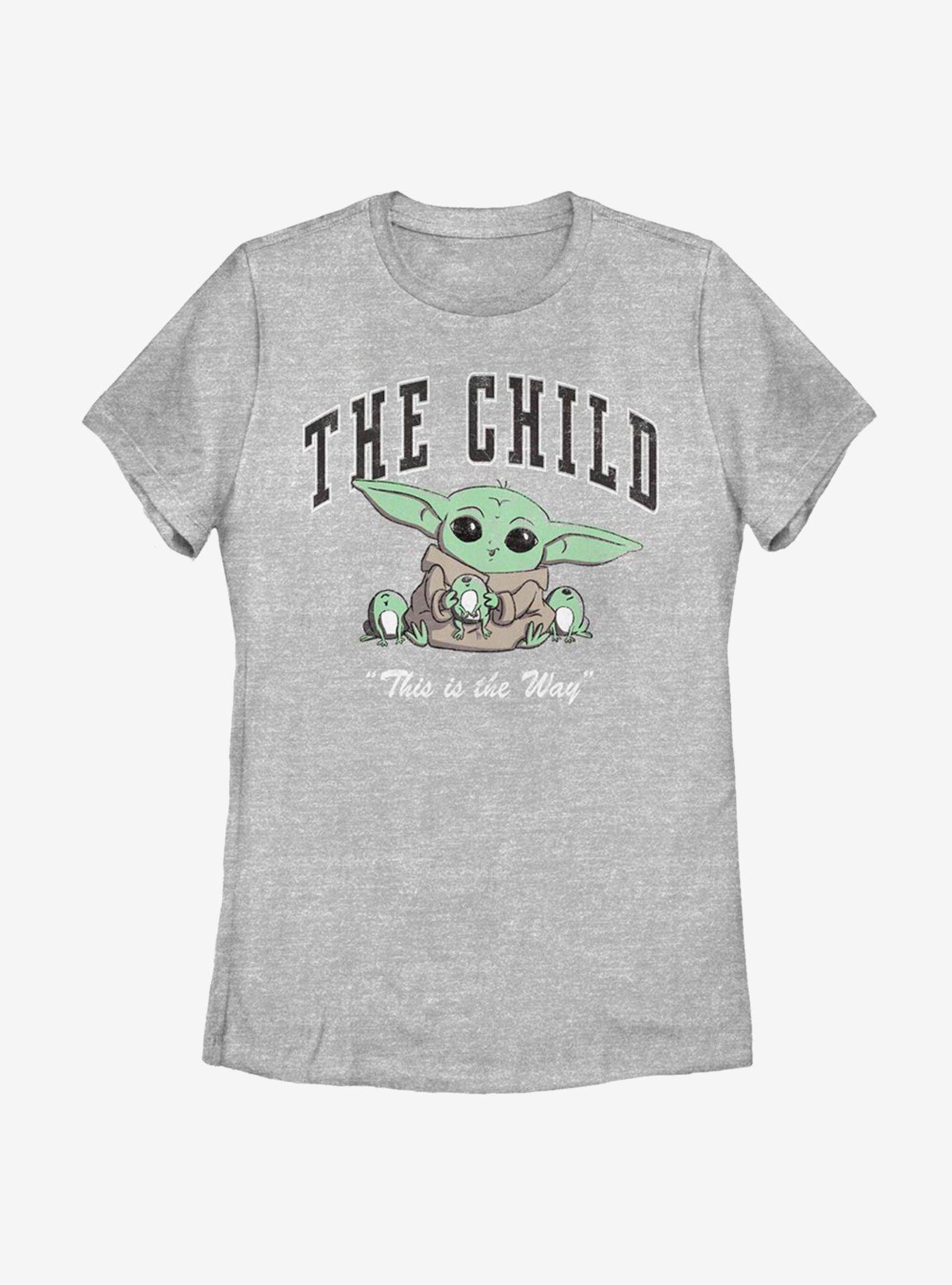 Star Wars The Mandalorian The Child Cute Collegiate Womens T-Shirt, ATH HTR, hi-res