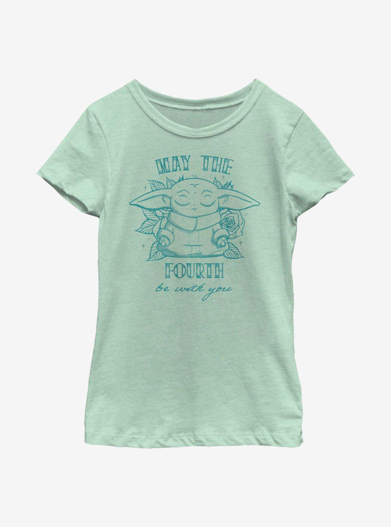 Star Wars The Mandalorian Fourth The Child Youth Girls T-Shirt, , hi-res