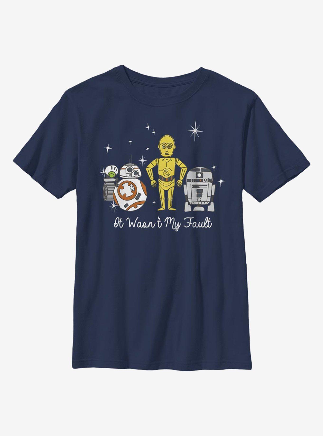 Star Wars It Wasn't My Fault Droids Youth T-Shirt, NAVY, hi-res