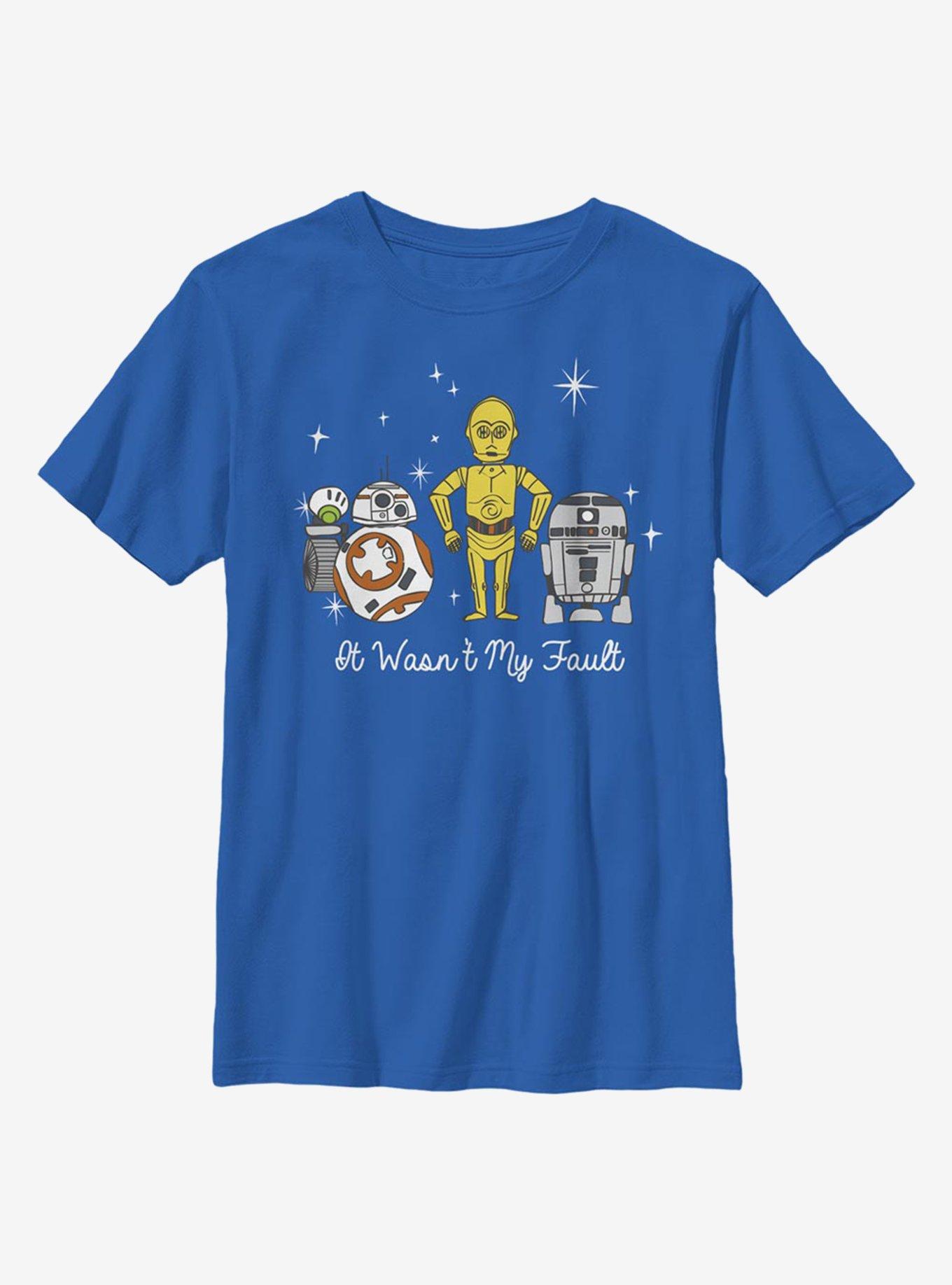 Star Wars It Wasn't My Fault Droids Youth T-Shirt, ROYAL, hi-res