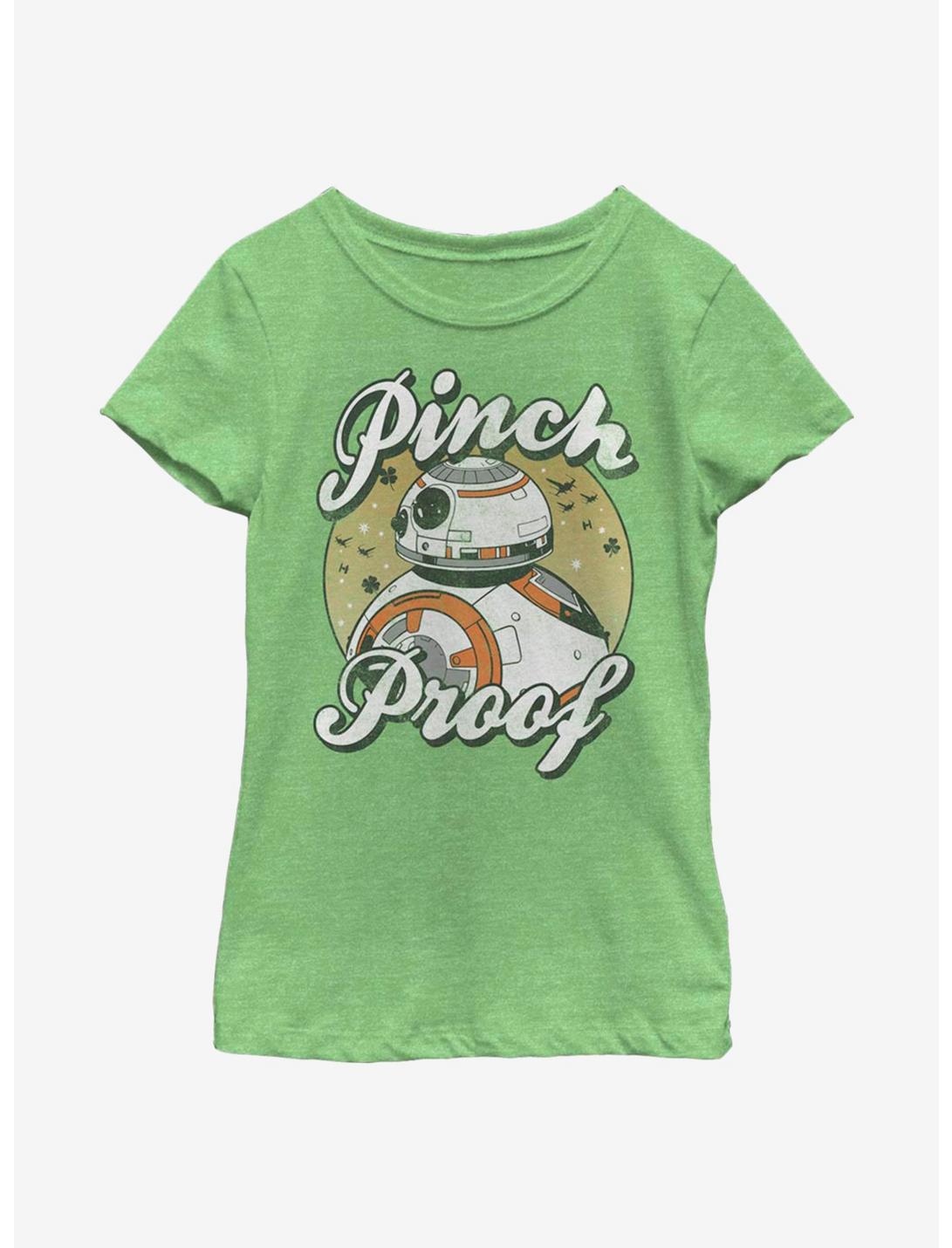 Star Wars: The Last Jedi Pinch Proof BB8 Youth Girls T-Shirt, GRN APPLE, hi-res