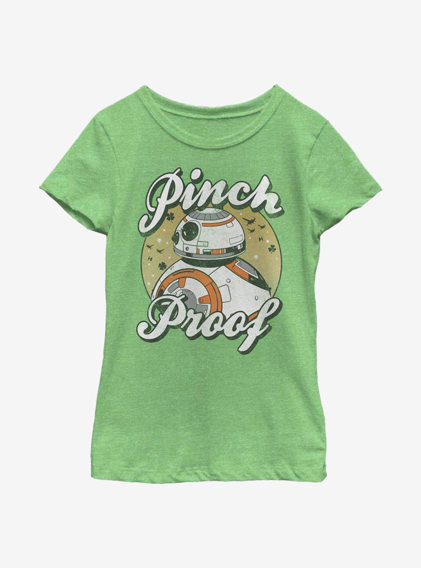Star Wars: The Last Jedi Pinch Proof BB8 Youth Girls T-Shirt, GRN APPLE, hi-res