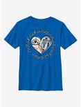 Star Wars: The Last Jedi You're The Droid Heart Youth T-Shirt, ROYAL, hi-res