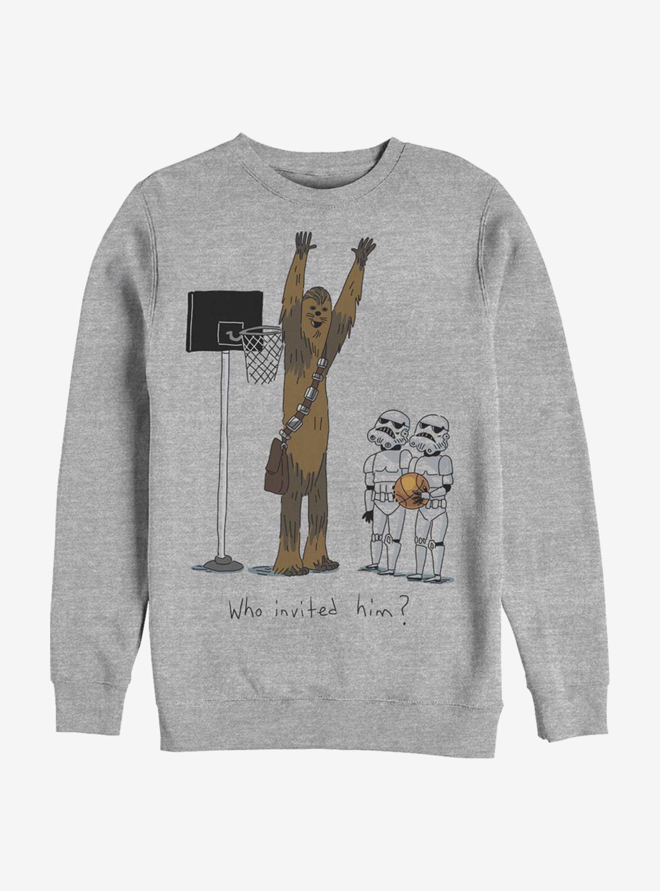 Star Wars Chewie Basketball Sweatshirt, ATH HTR, hi-res