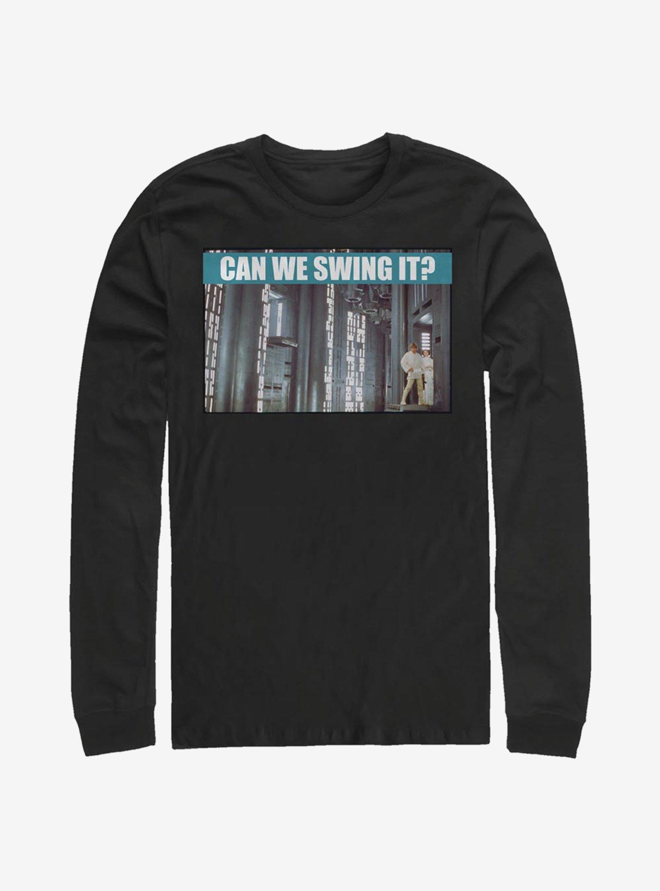 Star Wars Can We Swing It? Long-Sleeve T-Shirt, BLACK, hi-res