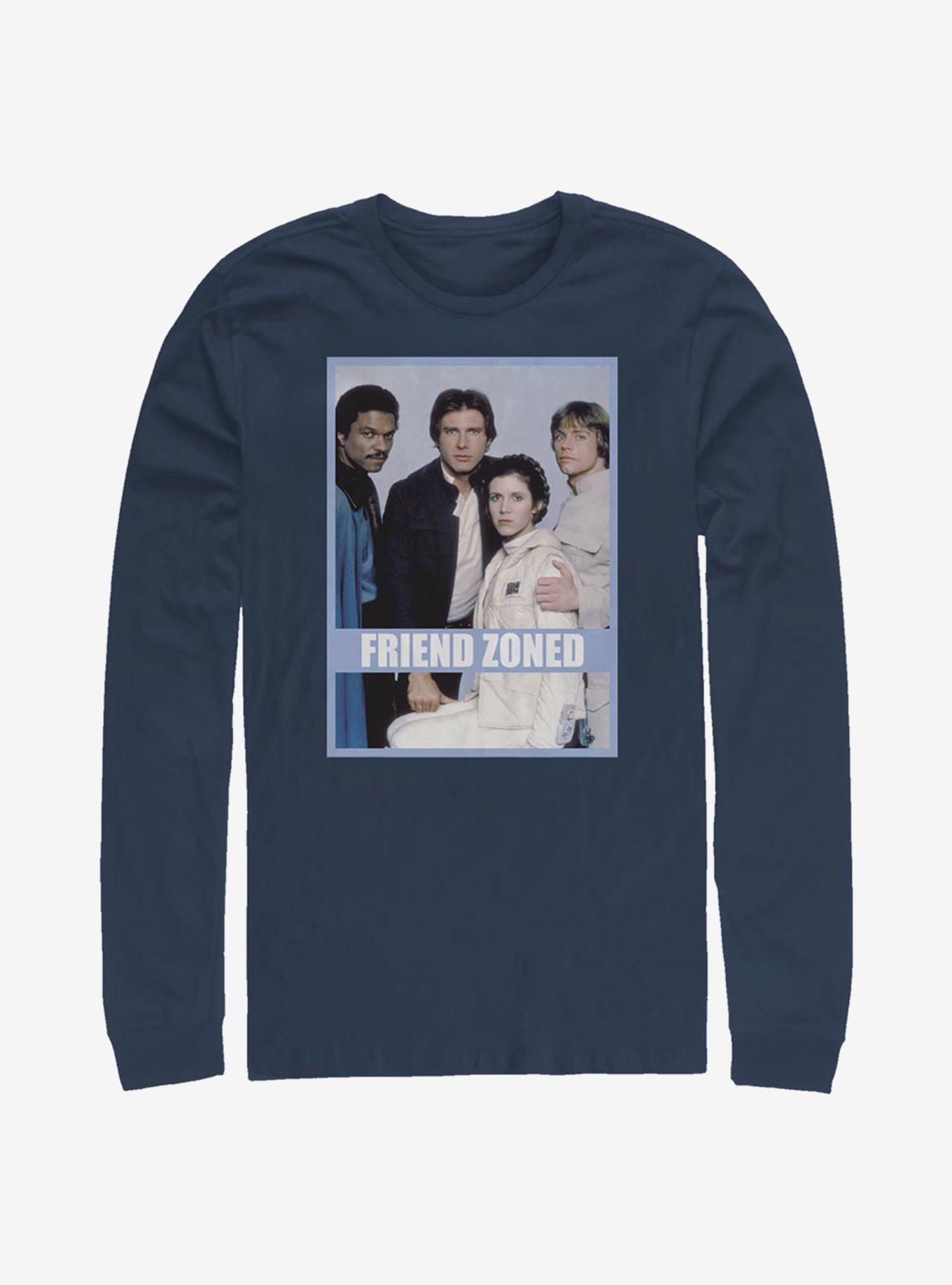 Star Wars Friend Zone Long-Sleeve T-Shirt, NAVY, hi-res