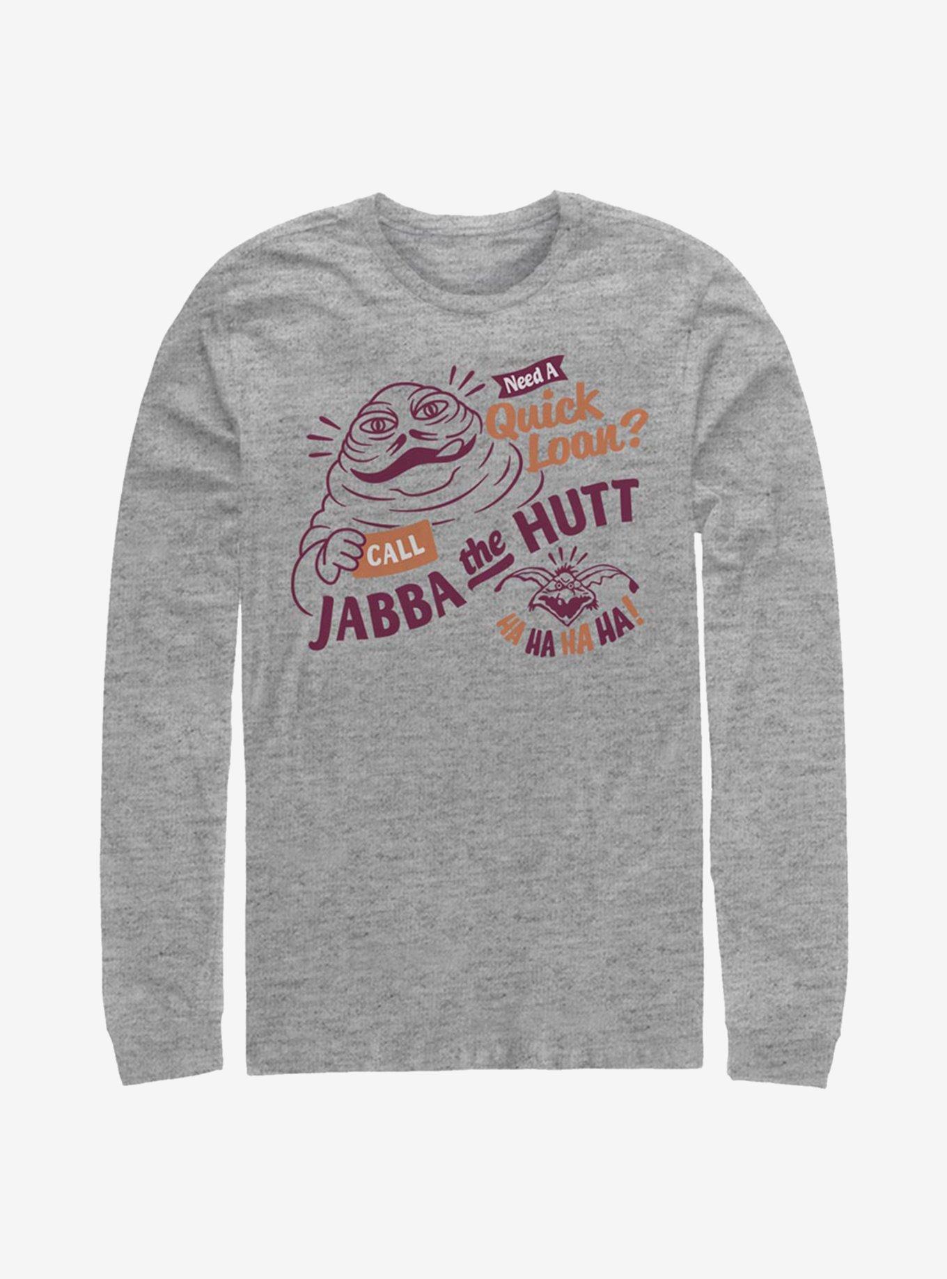 Star Wars Jabba Loans Long-Sleeve T-Shirt, ATH HTR, hi-res