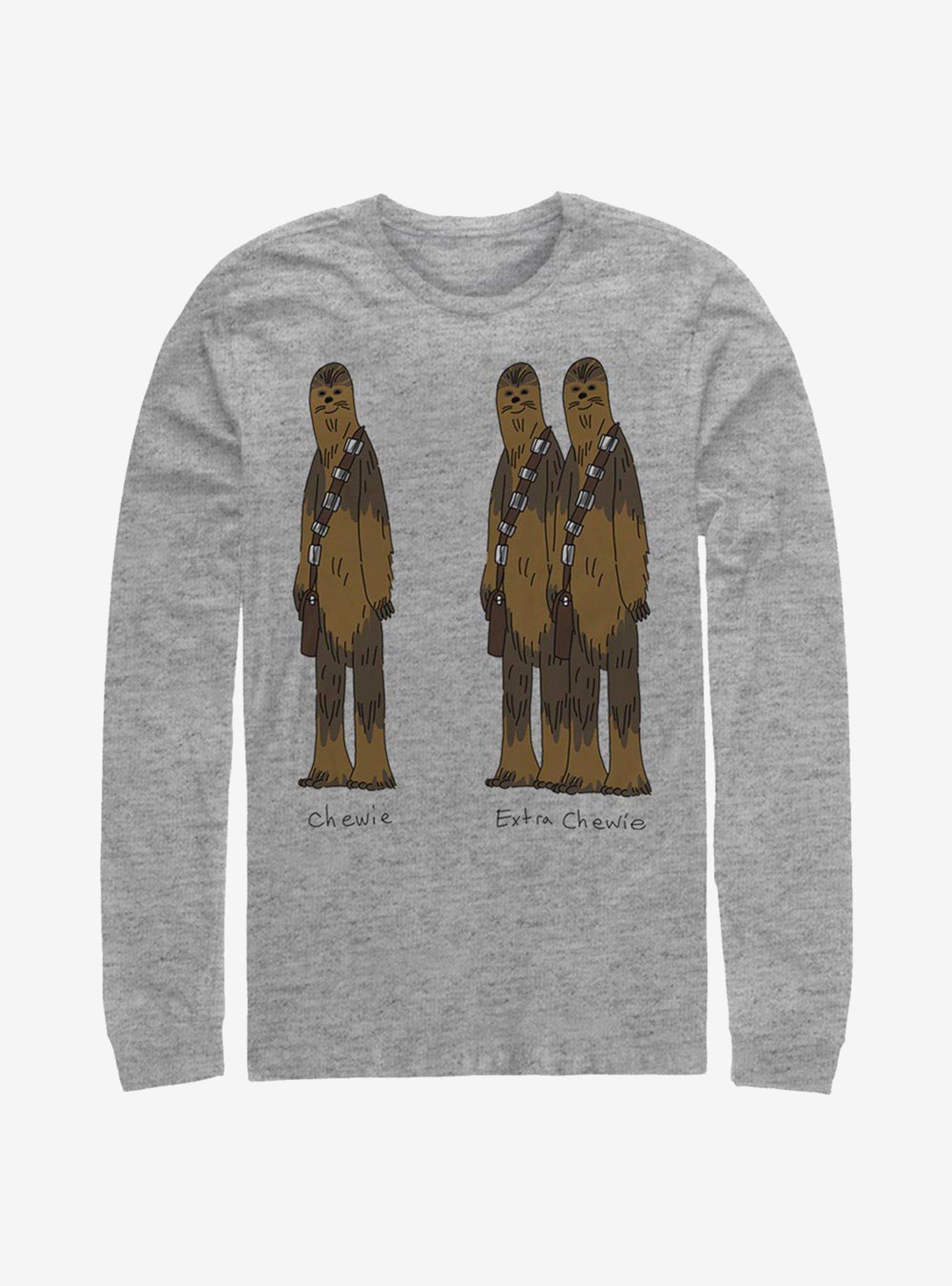 Star Wars Extra Chewie Long-Sleeve T-Shirt, ATH HTR, hi-res