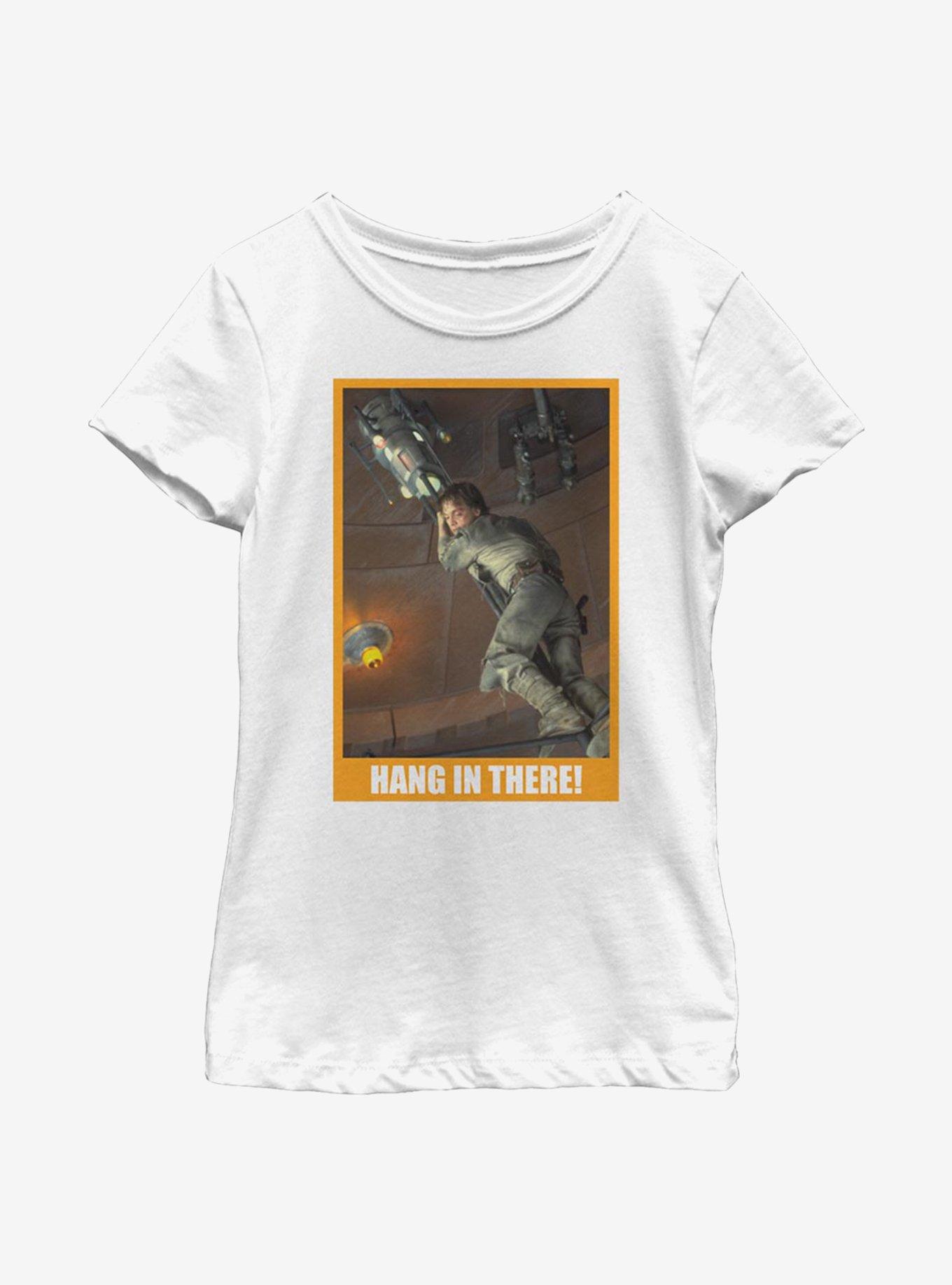 Star Wars Hang In There Luke Youth Girls T-Shirt, WHITE, hi-res