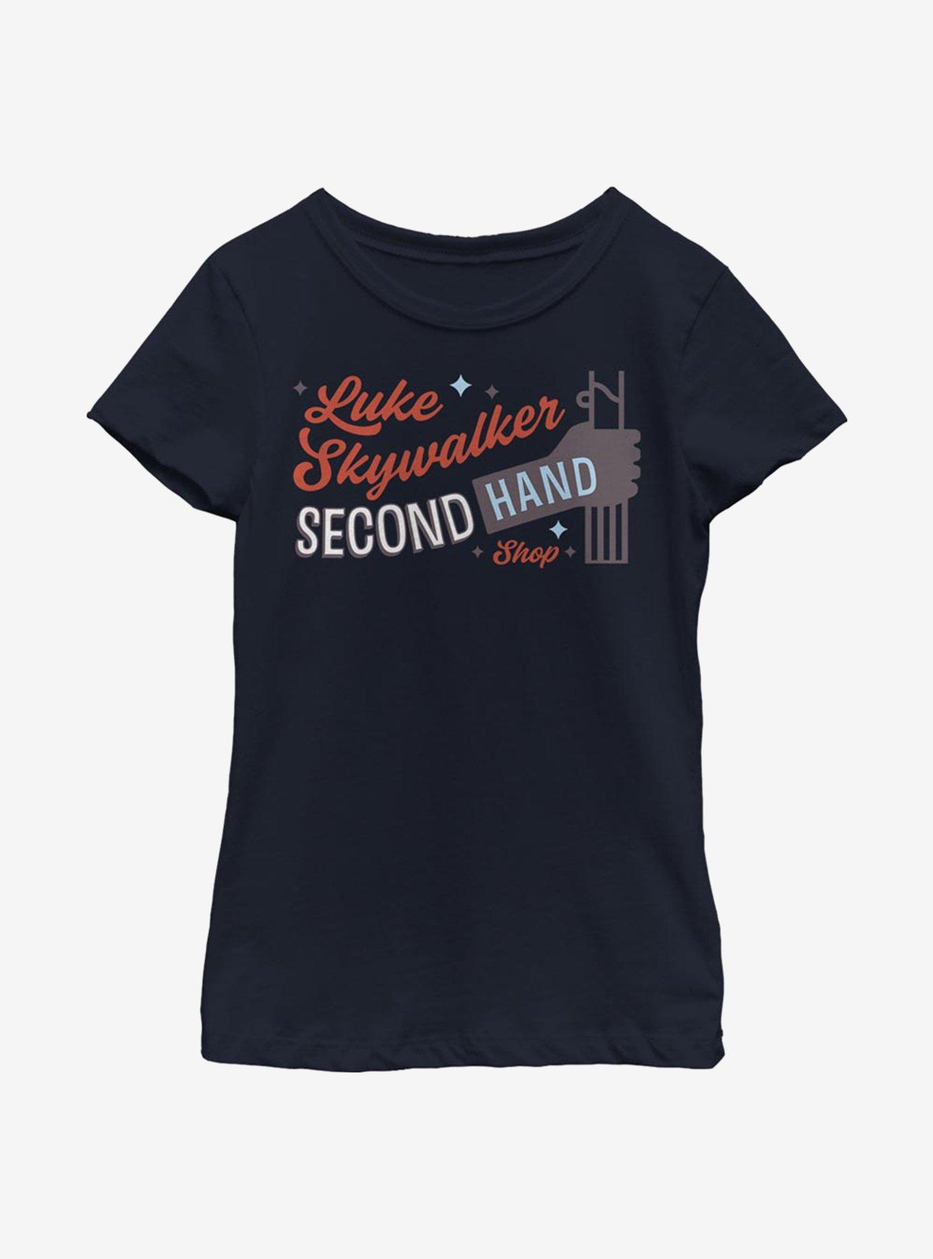 Star Wars Luke Second Hand Youth Girls T-Shirt, NAVY, hi-res