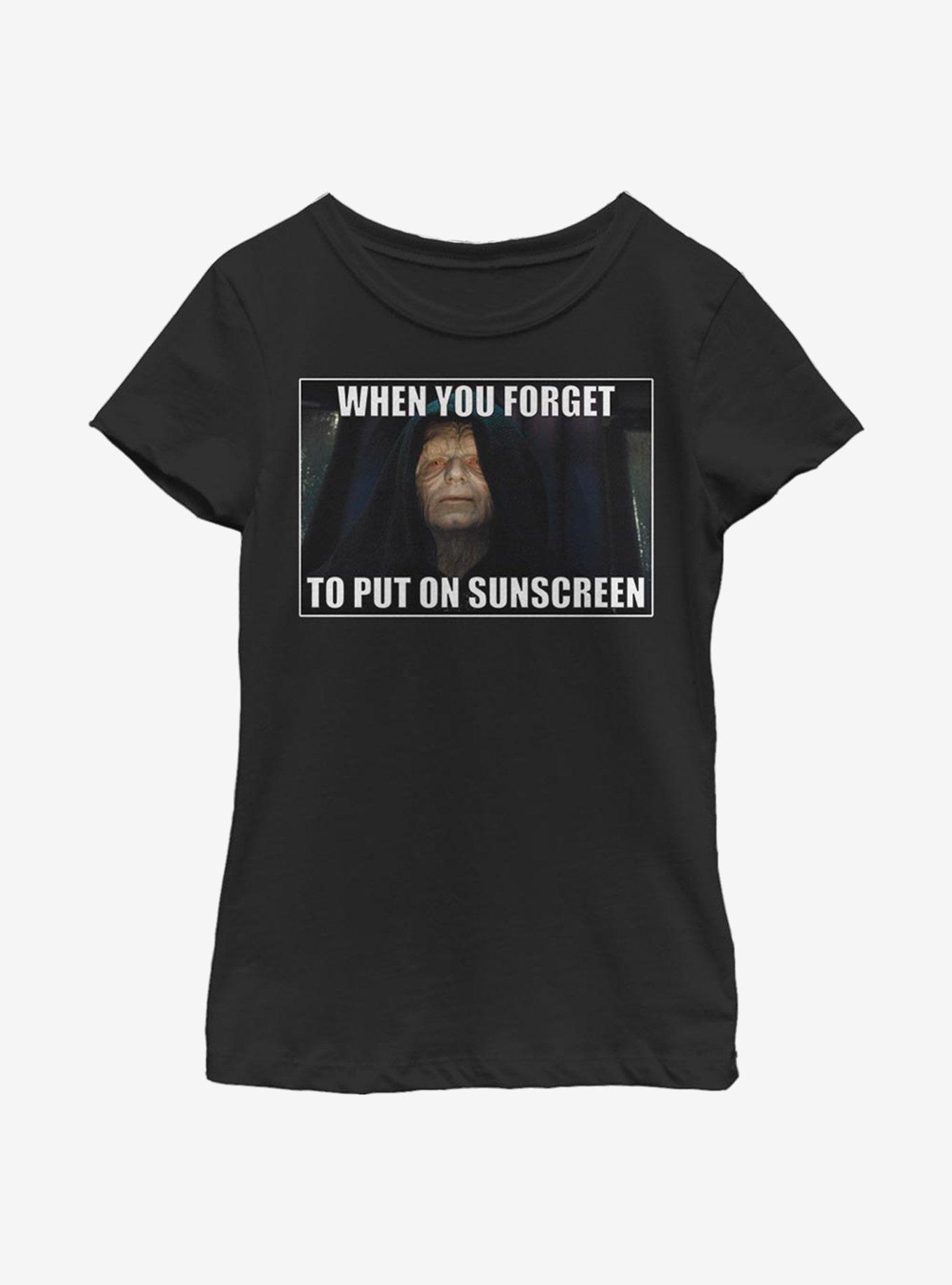 Star Wars Forget Sunscreen Youth Girls T-Shirt, , hi-res