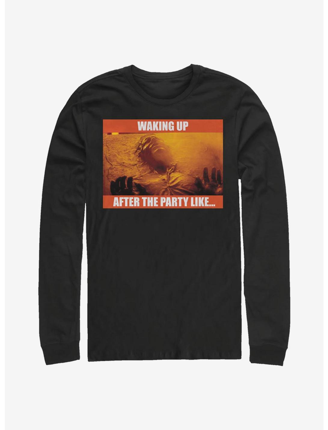 Star Wars Waking Up After The Party Long-Sleeve T-Shirt, BLACK, hi-res