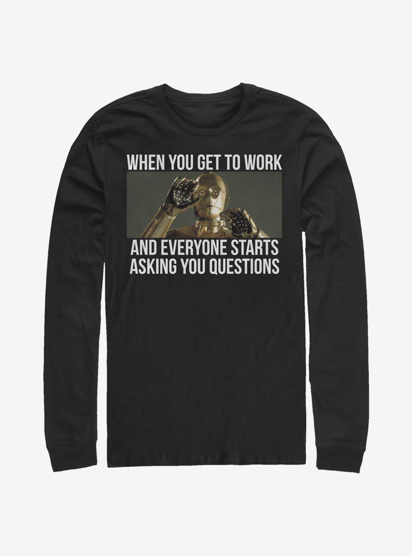 Star Wars Work Questions Long-Sleeve T-Shirt, , hi-res