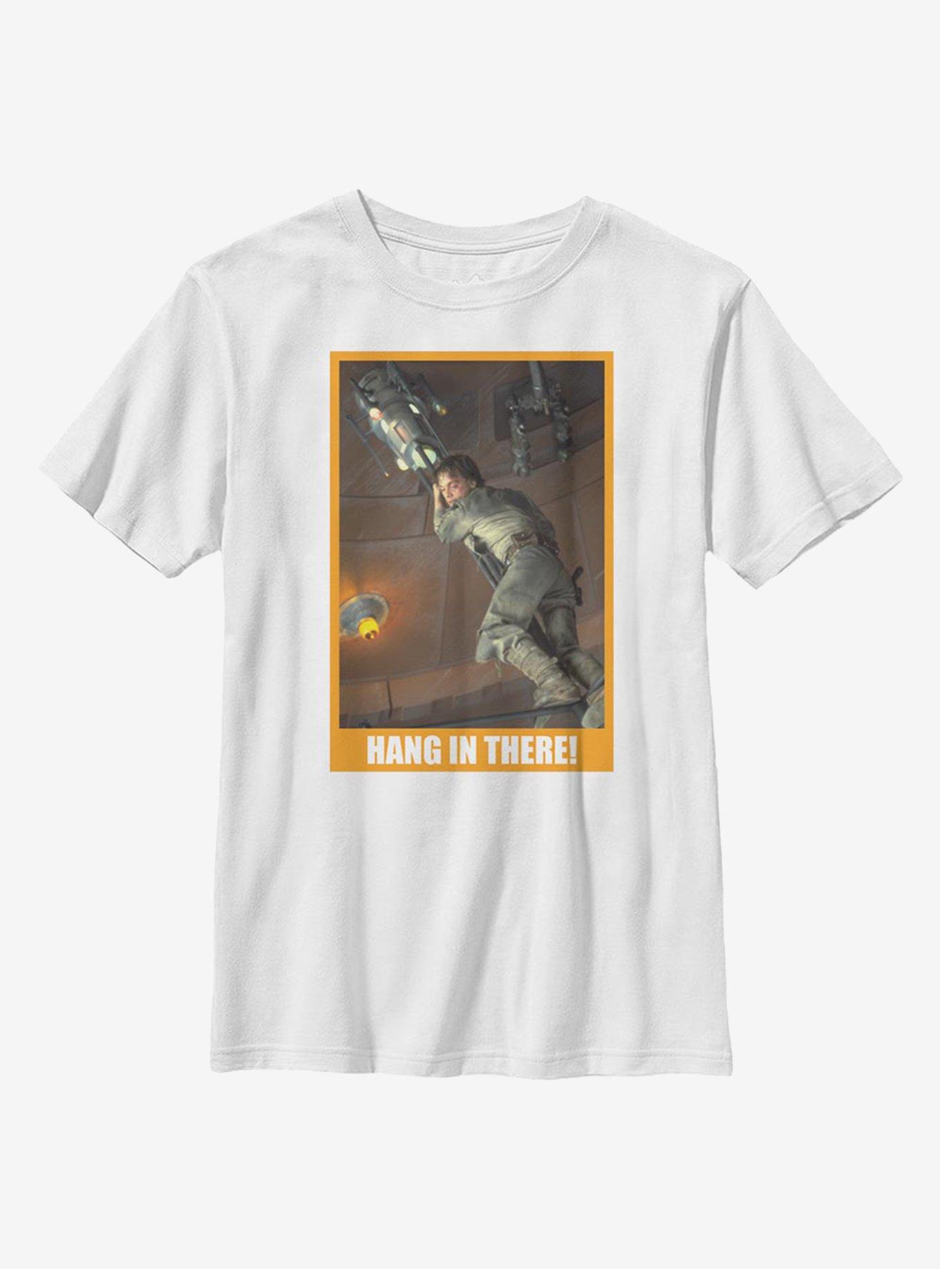 Star Wars Hang In There Luke Youth T-Shirt, WHITE, hi-res