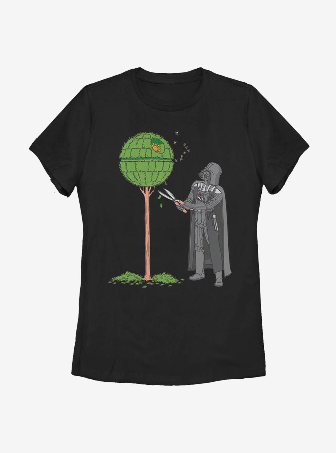 Star Wars Death Star Bush Womens T-Shirt, BLACK, hi-res