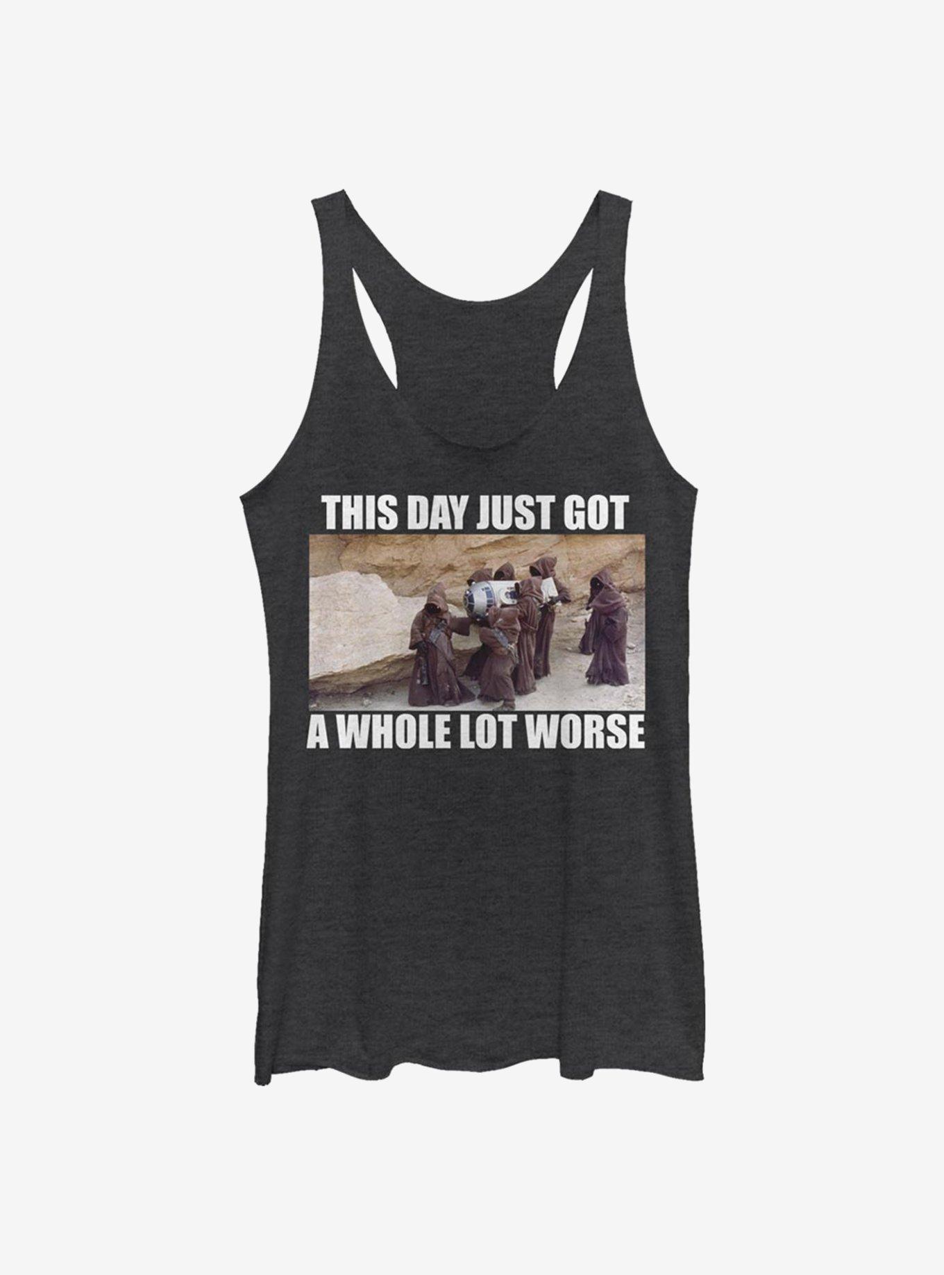 Star Wars This Day Just Got Worse Womens Tank Top, BLK HTR, hi-res