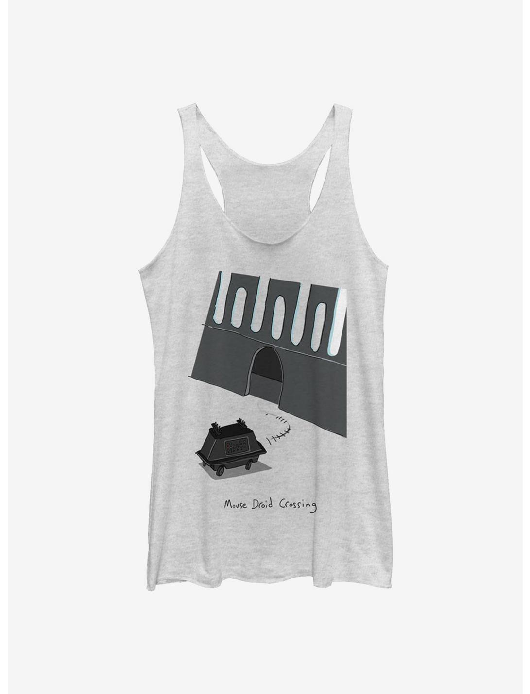 Star Wars Mouse Droid Womens Tank Top, WHITE HTR, hi-res