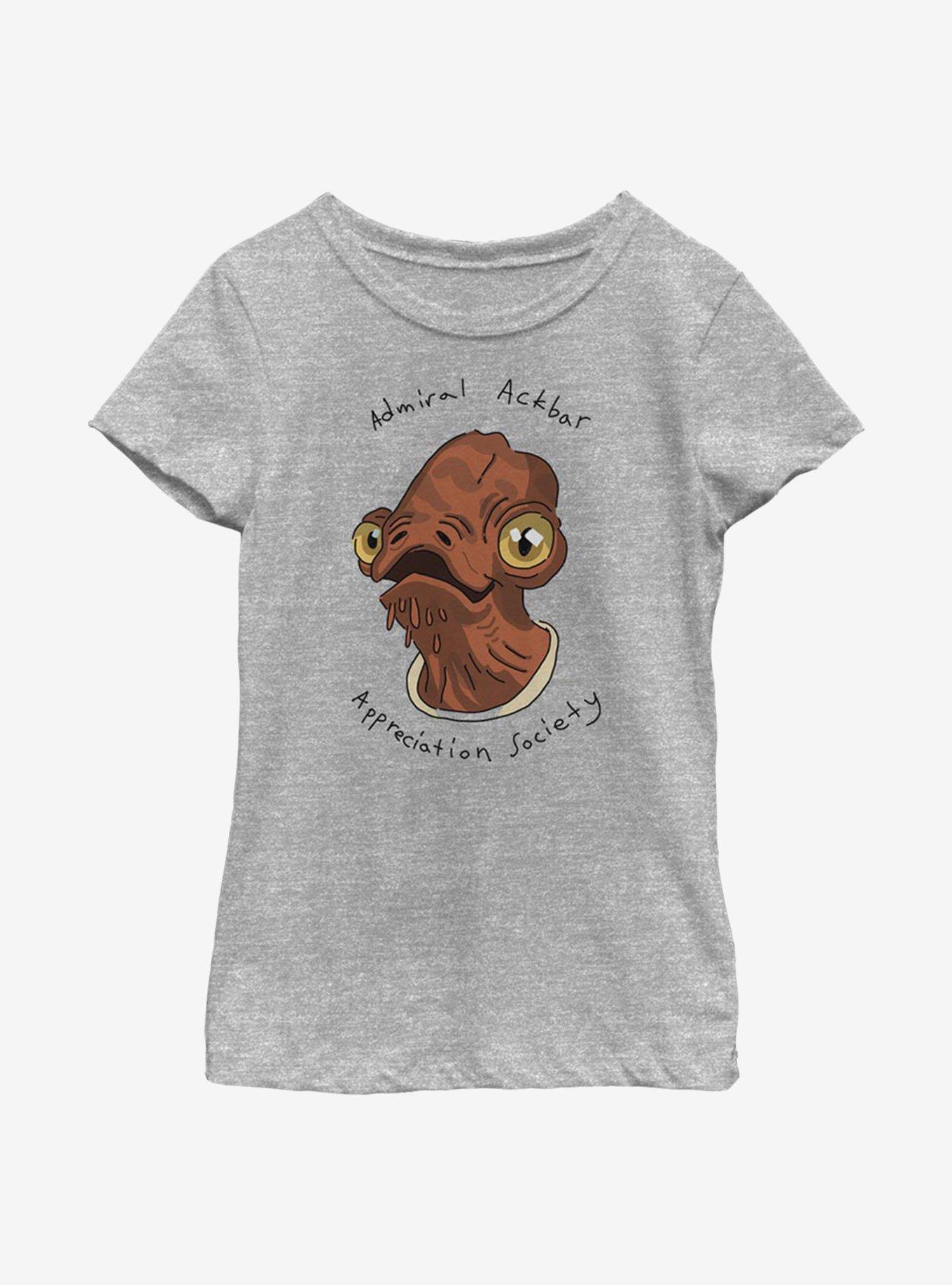 Star Wars Ackbar Appreciation Youth Girls T-Shirt, ATH HTR, hi-res