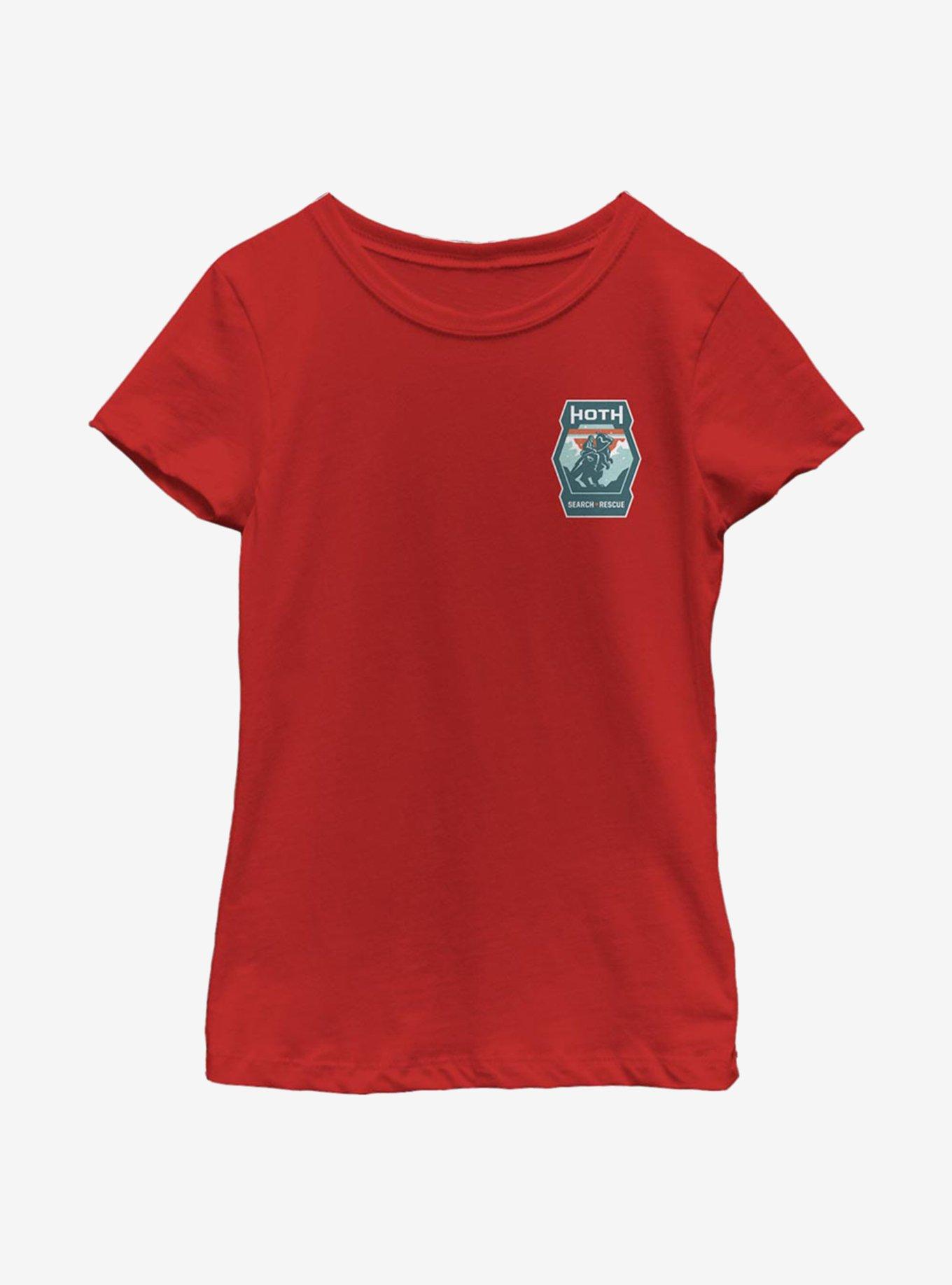 Star Wars Hoth Search Youth Girls T-Shirt, RED, hi-res