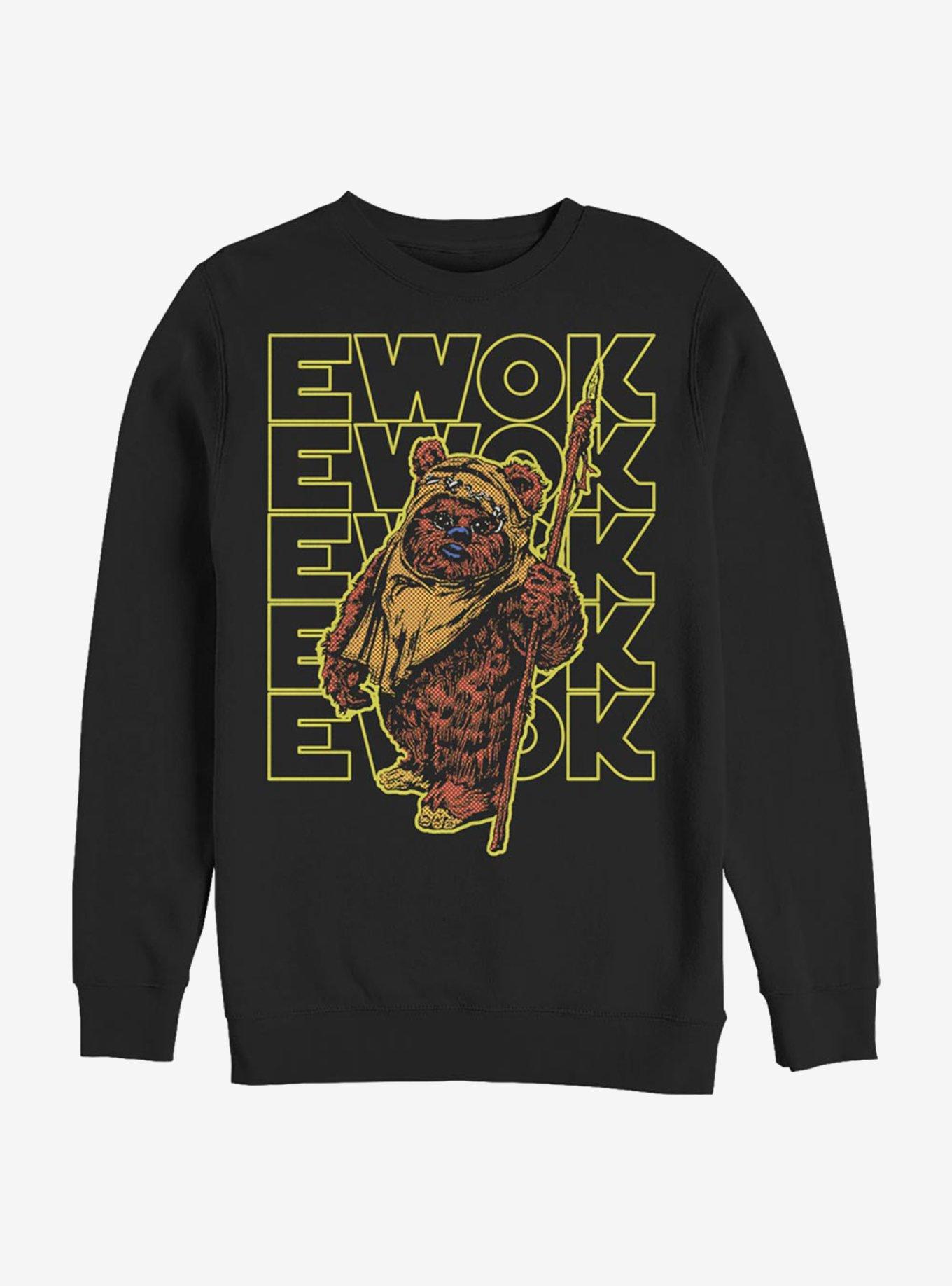 Star Wars Retro Multiple Ewok Sweatshirt, BLACK, hi-res