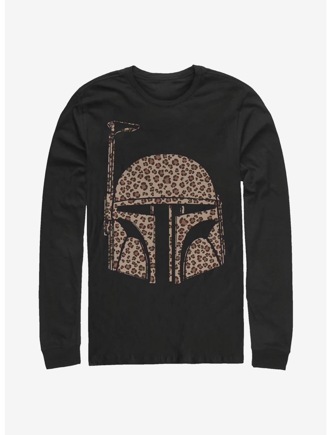 Star Wars Boba Cheetah Long-Sleeve T-Shirt, BLACK, hi-res