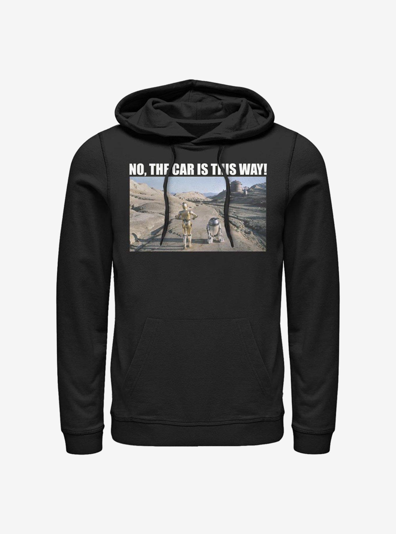 Star Wars Where's The Car Hoodie, BLACK, hi-res