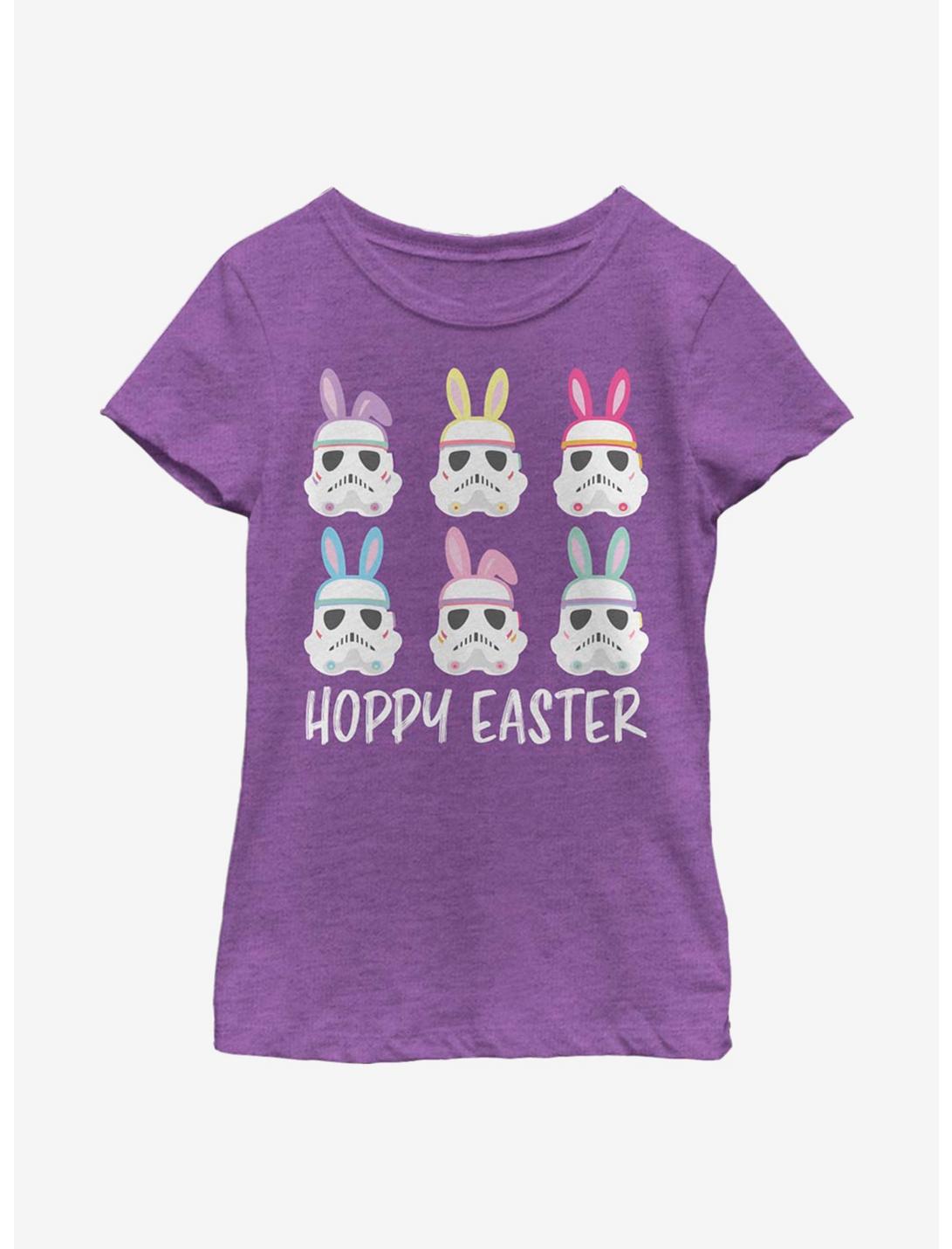 Star Wars Hoppy Stormtrooper Easter Youth Girls T-Shirt, PURPLE BERRY, hi-res