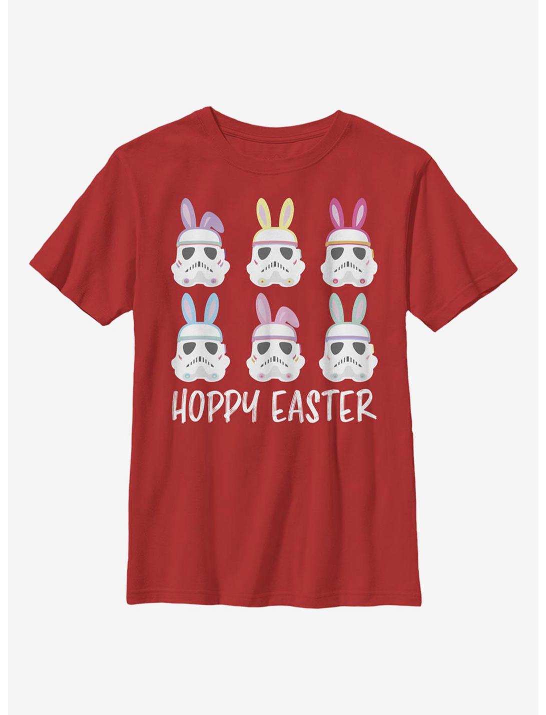 Star Wars Hoppy Stormtrooper Easter Youth T-Shirt, RED, hi-res