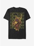 Star Wars Retro Multiple Ewok T-Shirt, BLACK, hi-res
