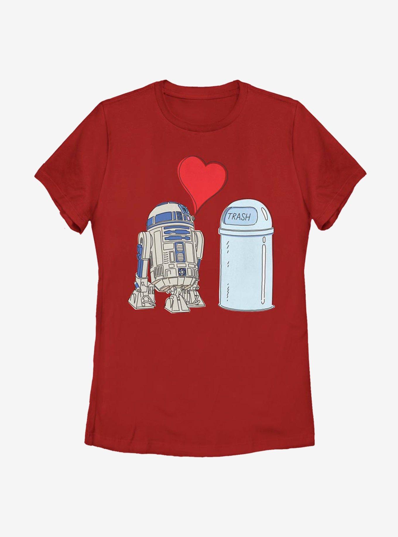 Star Wars R2 Trash Love Womens T-Shirt, RED, hi-res