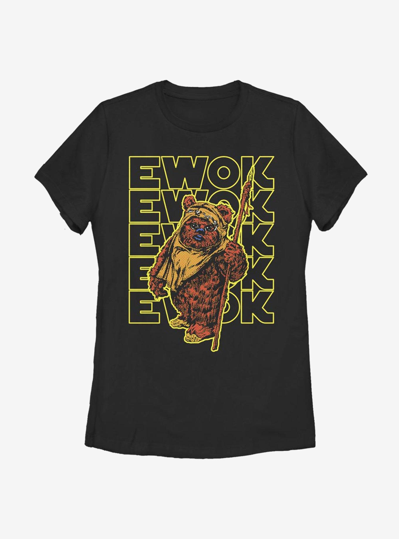Star Wars Retro Multiple Ewok Womens T-Shirt, , hi-res