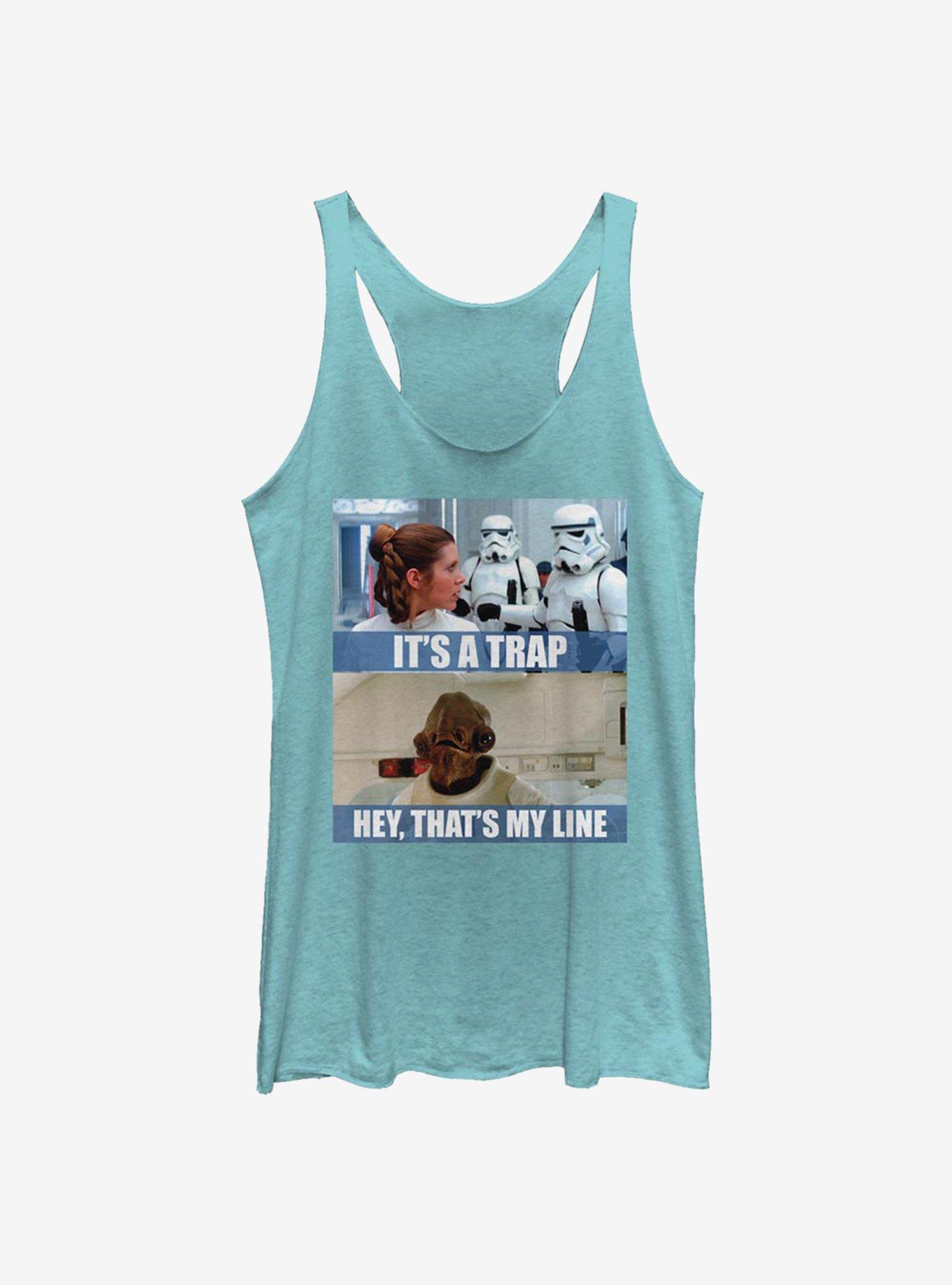 Star Wars It's A Trap Line Tank Top, TAHI BLUE, hi-res