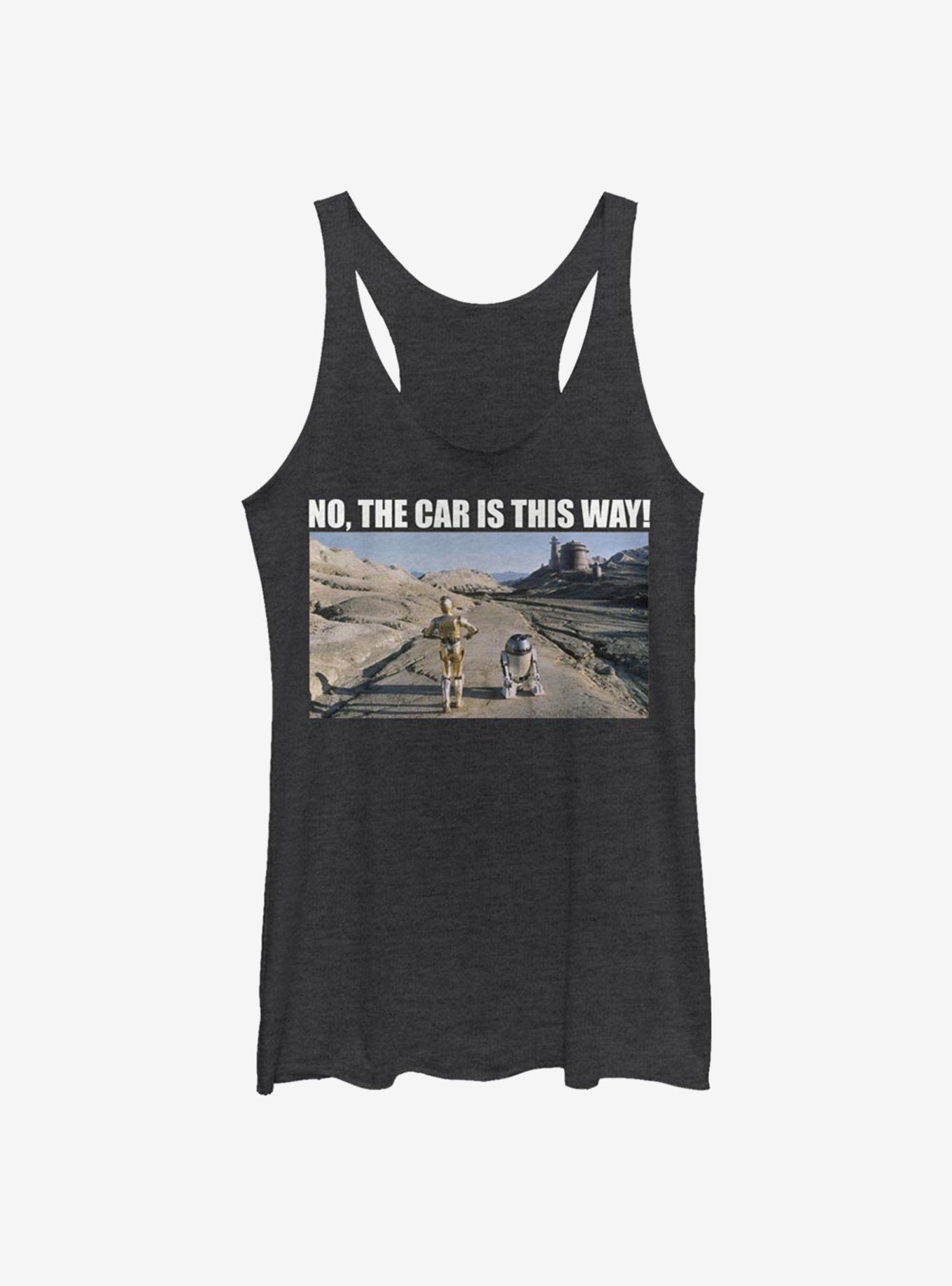 Star Wars Where's The Car Tank Top, BLK HTR, hi-res