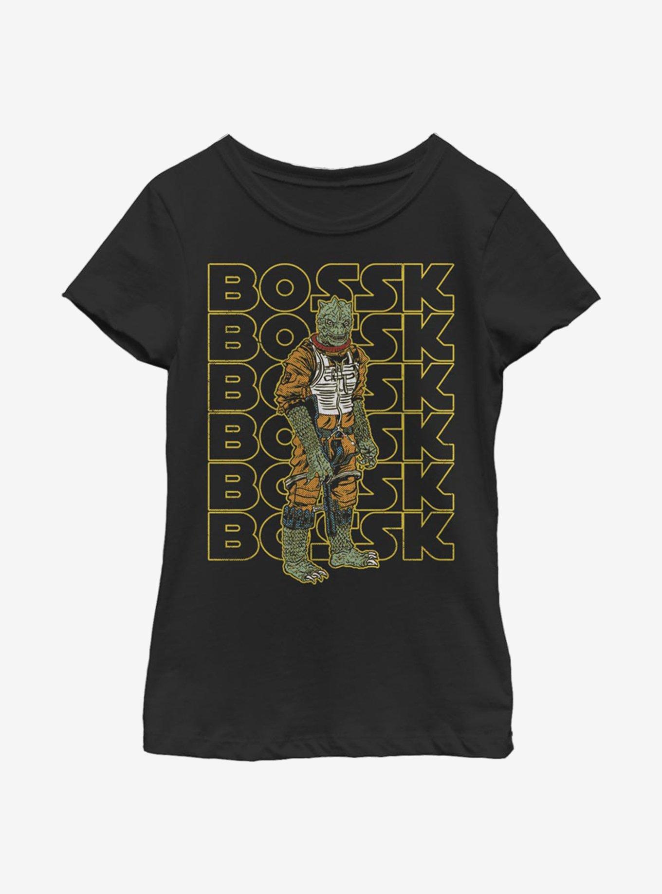 Star Wars Retro Multiple Bossk Youth Girls T-Shirt, , hi-res