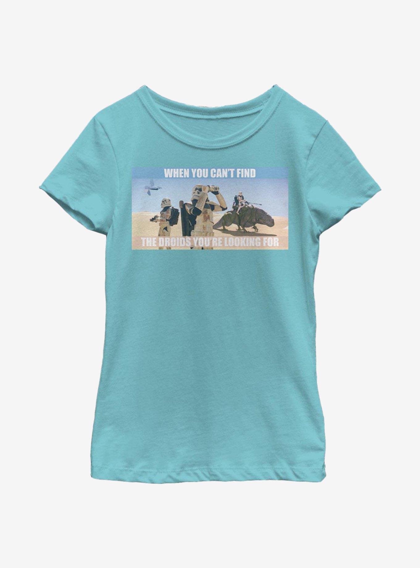 Star Wars Storm Troopers Can't Find Droids Youth Girls T-Shirt, , hi-res