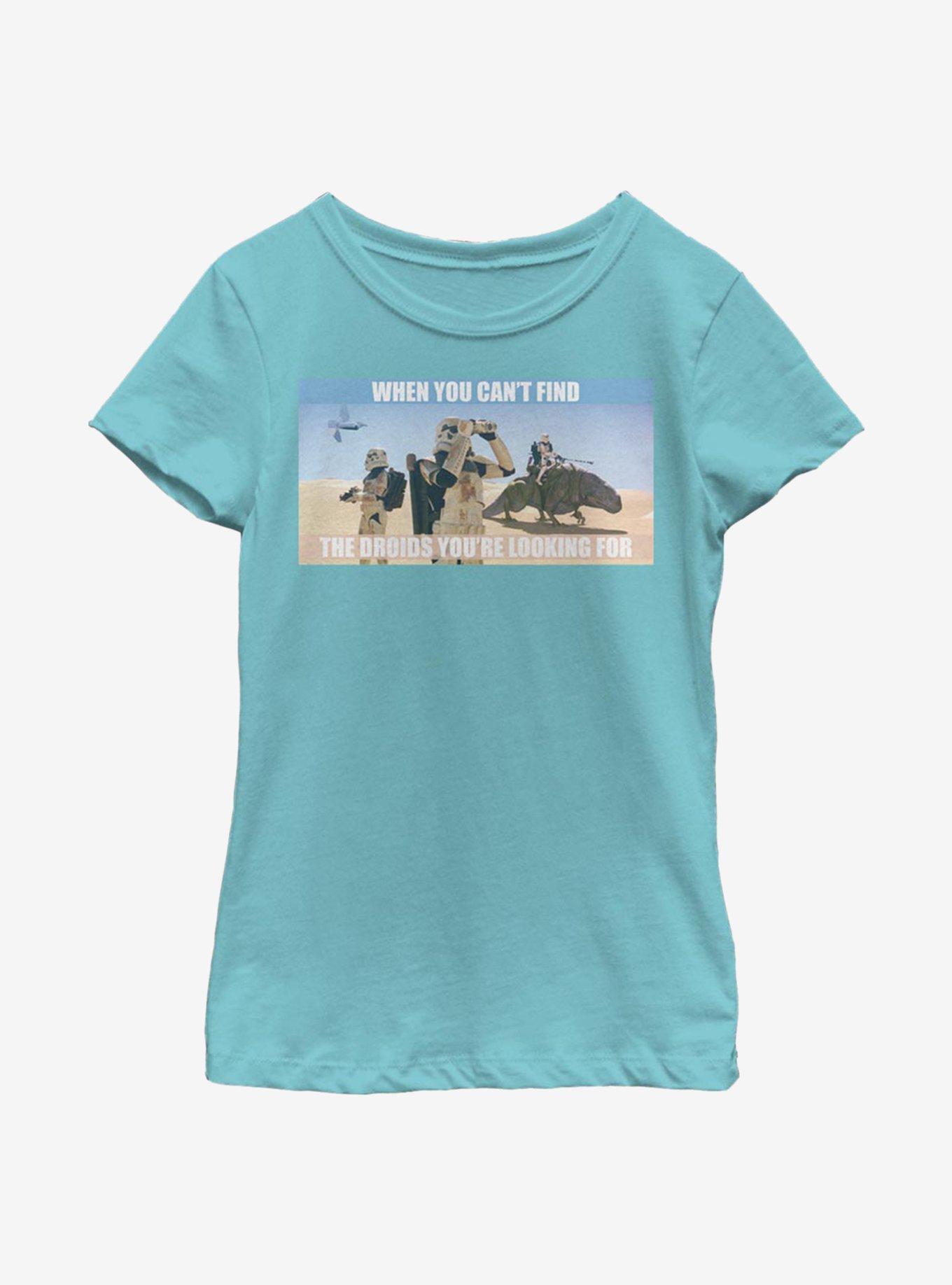 Star Wars Storm Troopers Can't Find Droids Youth Girls T-Shirt, , hi-res