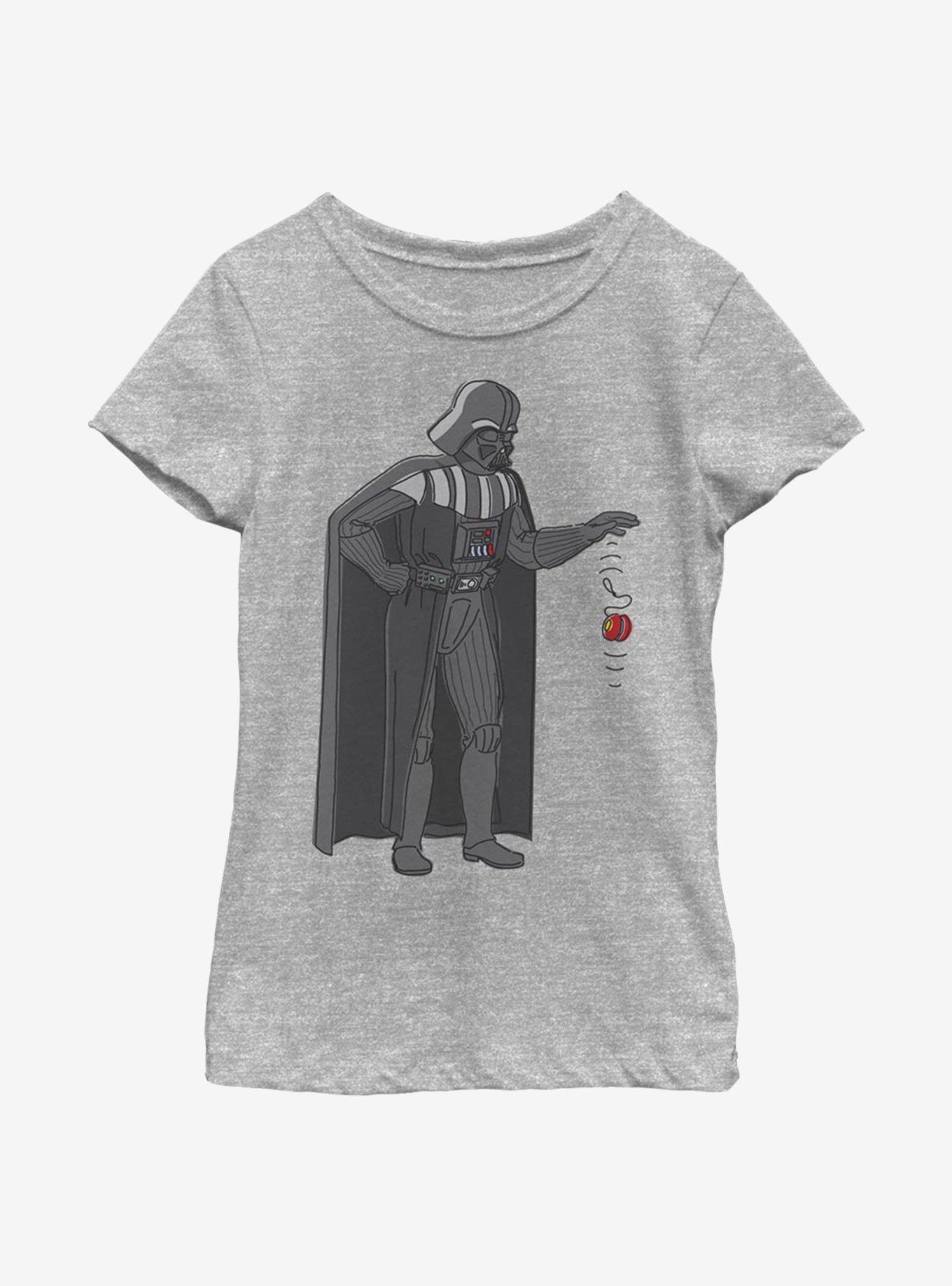 Star Wars Vader Yoyo Youth Girls T-Shirt, ATH HTR, hi-res