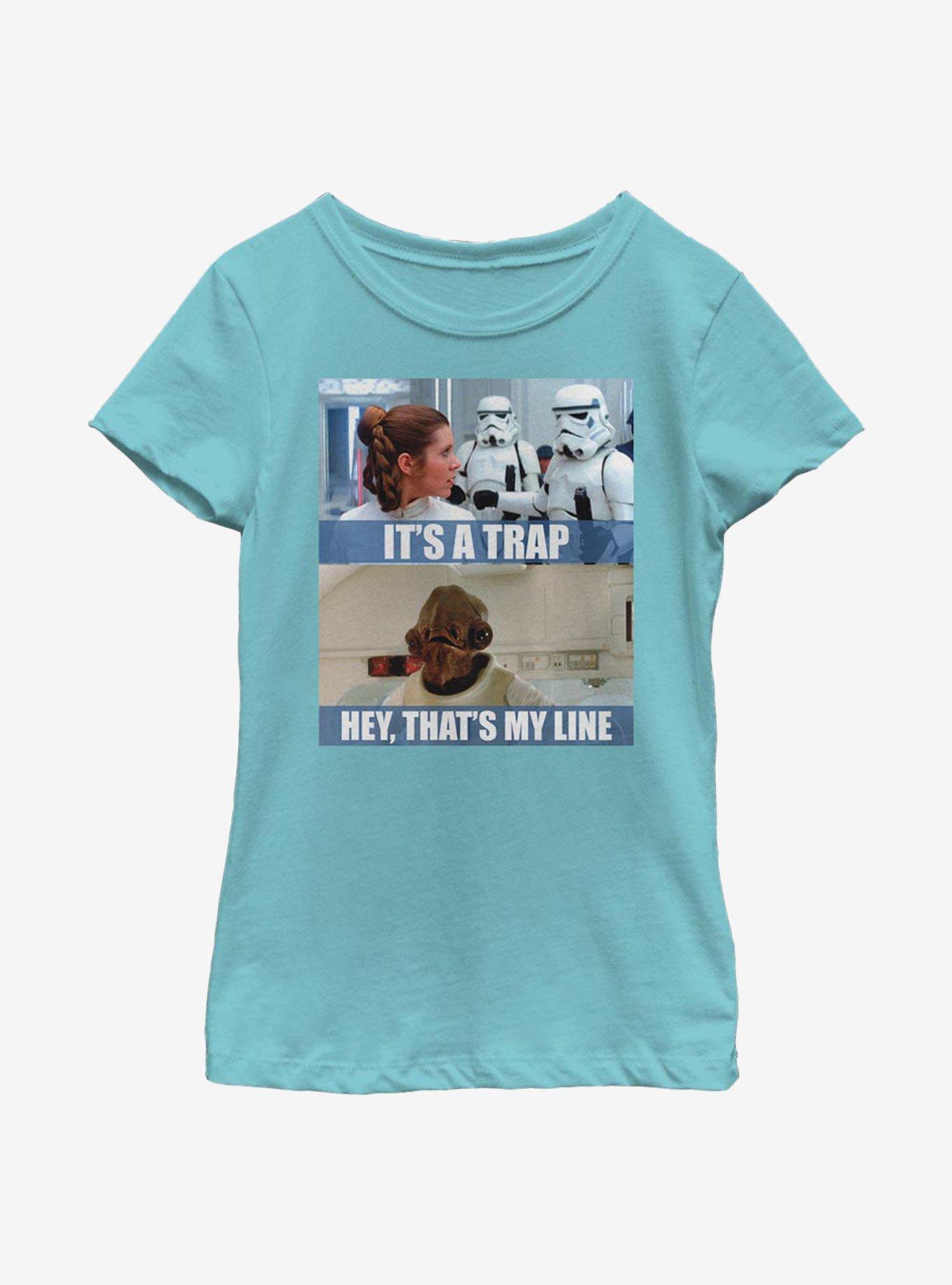 Star Wars It's A Trap Line Youth Girls T-Shirt, , hi-res