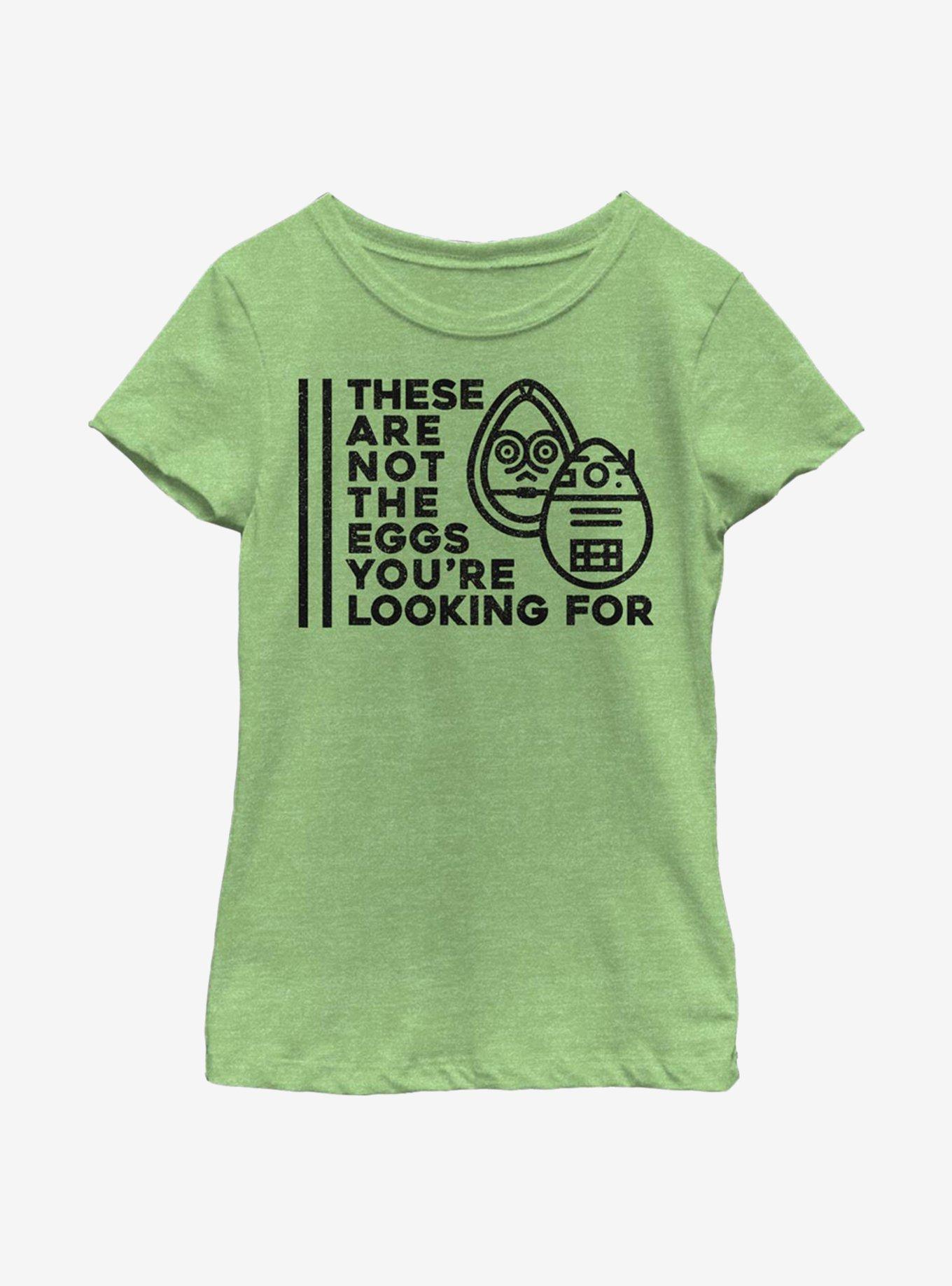 Star Wars Not The Eggs You're Looking For Youth Girls T-Shirt, GRN APPLE, hi-res