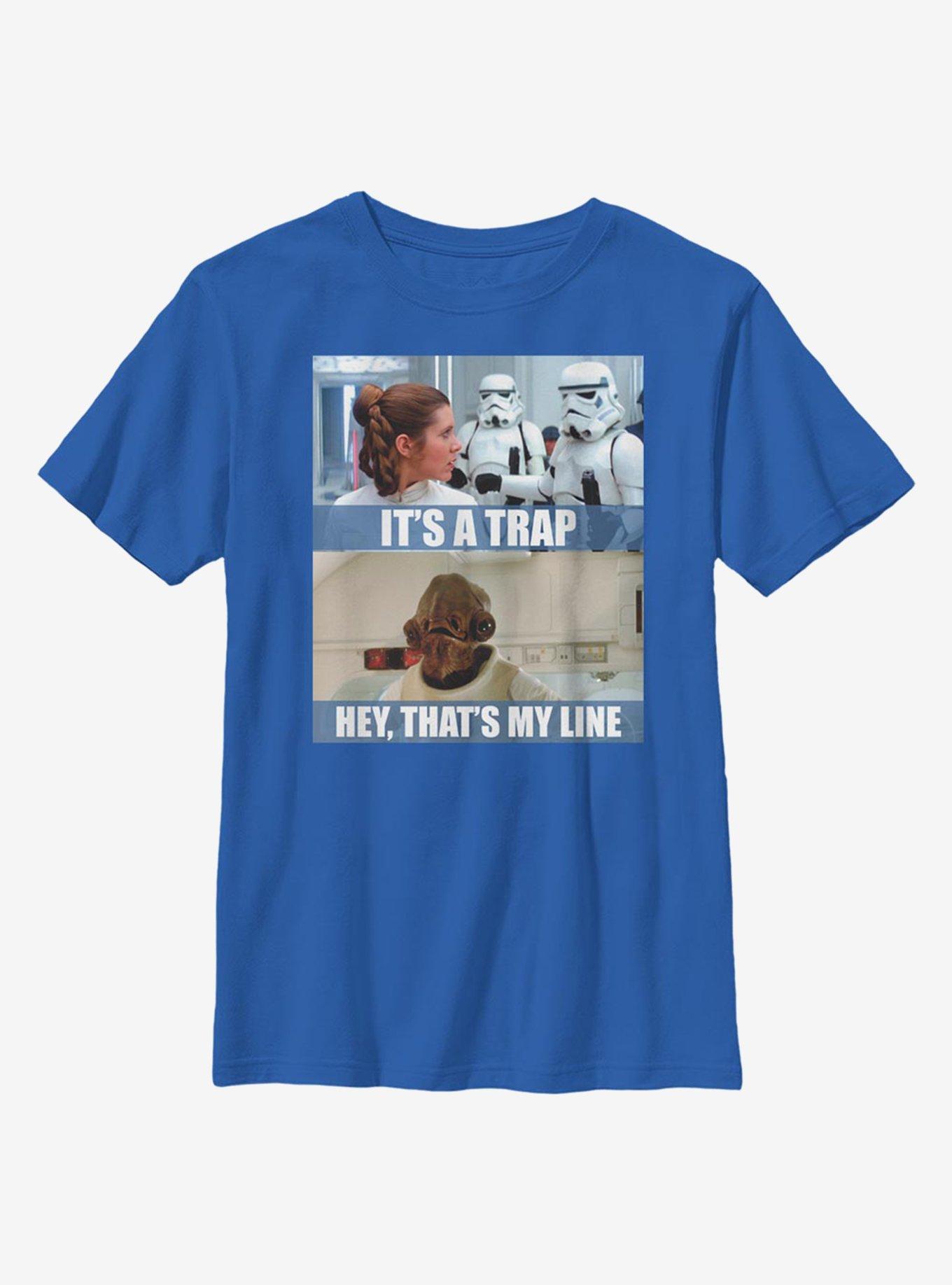 Star Wars It's A Trap Line Youth T-Shirt, , hi-res