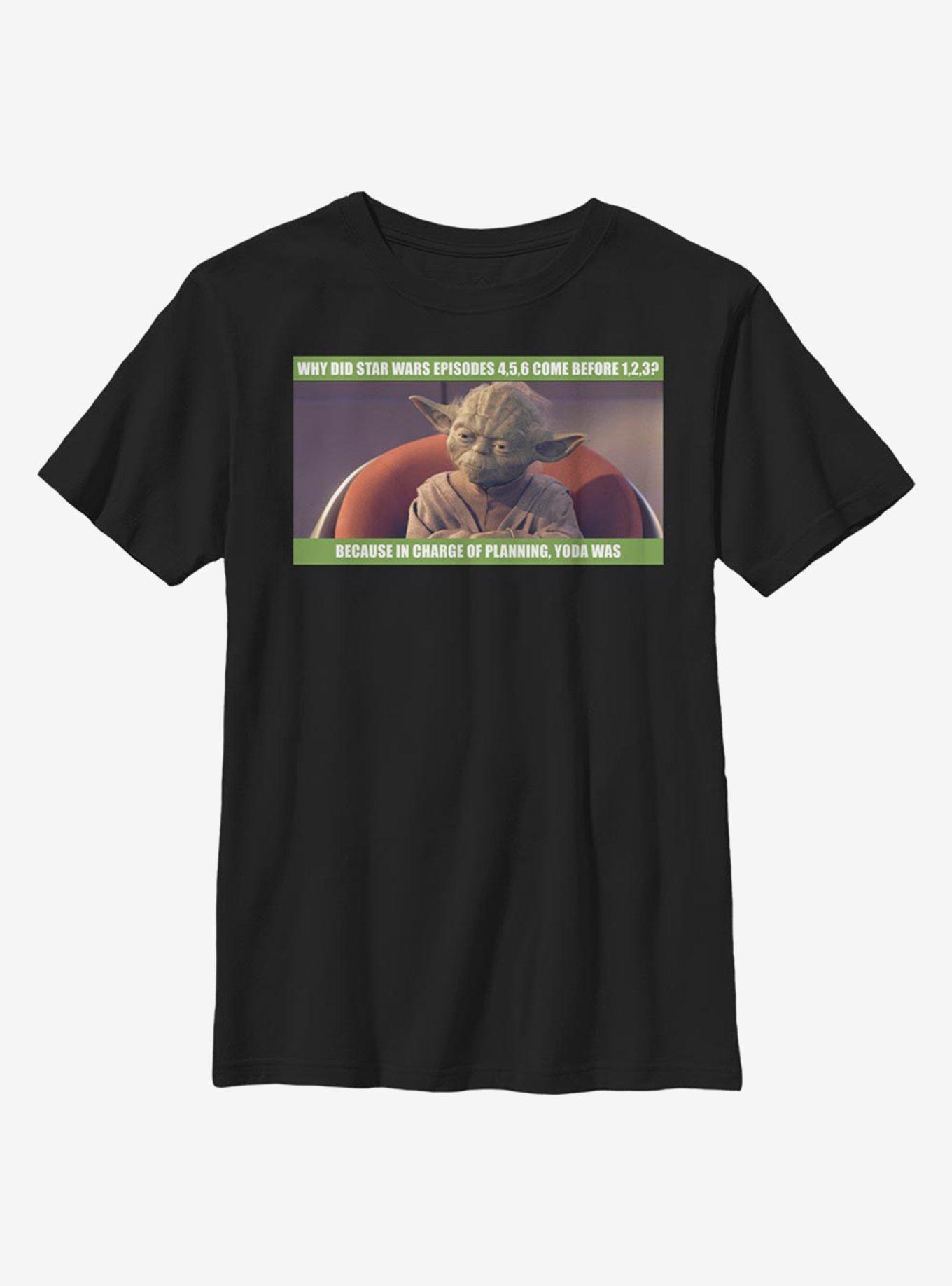 Star Wars Yoda Planning Youth T-Shirt, , hi-res