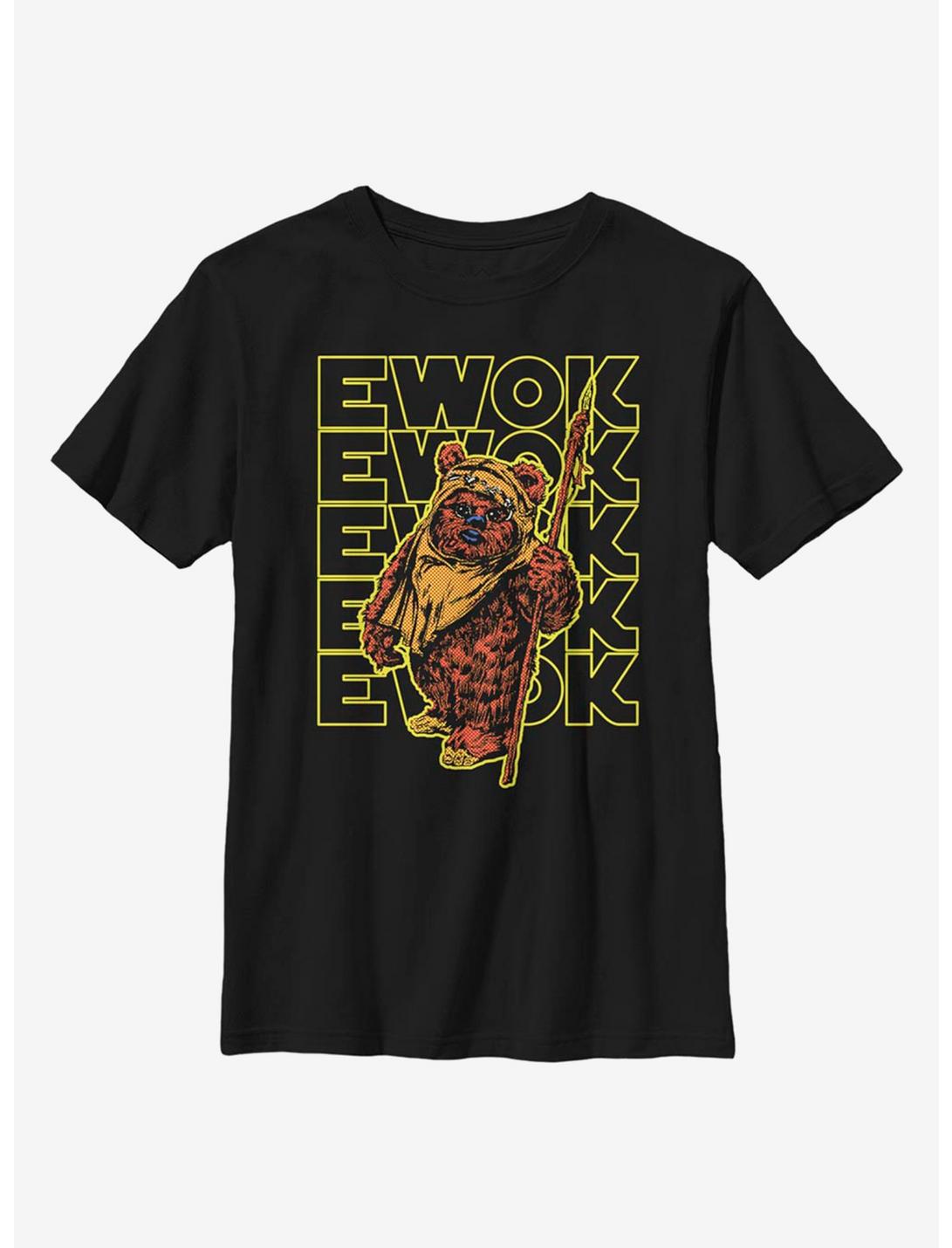 Star Wars Retro Multiple Ewok Youth T-Shirt, BLACK, hi-res