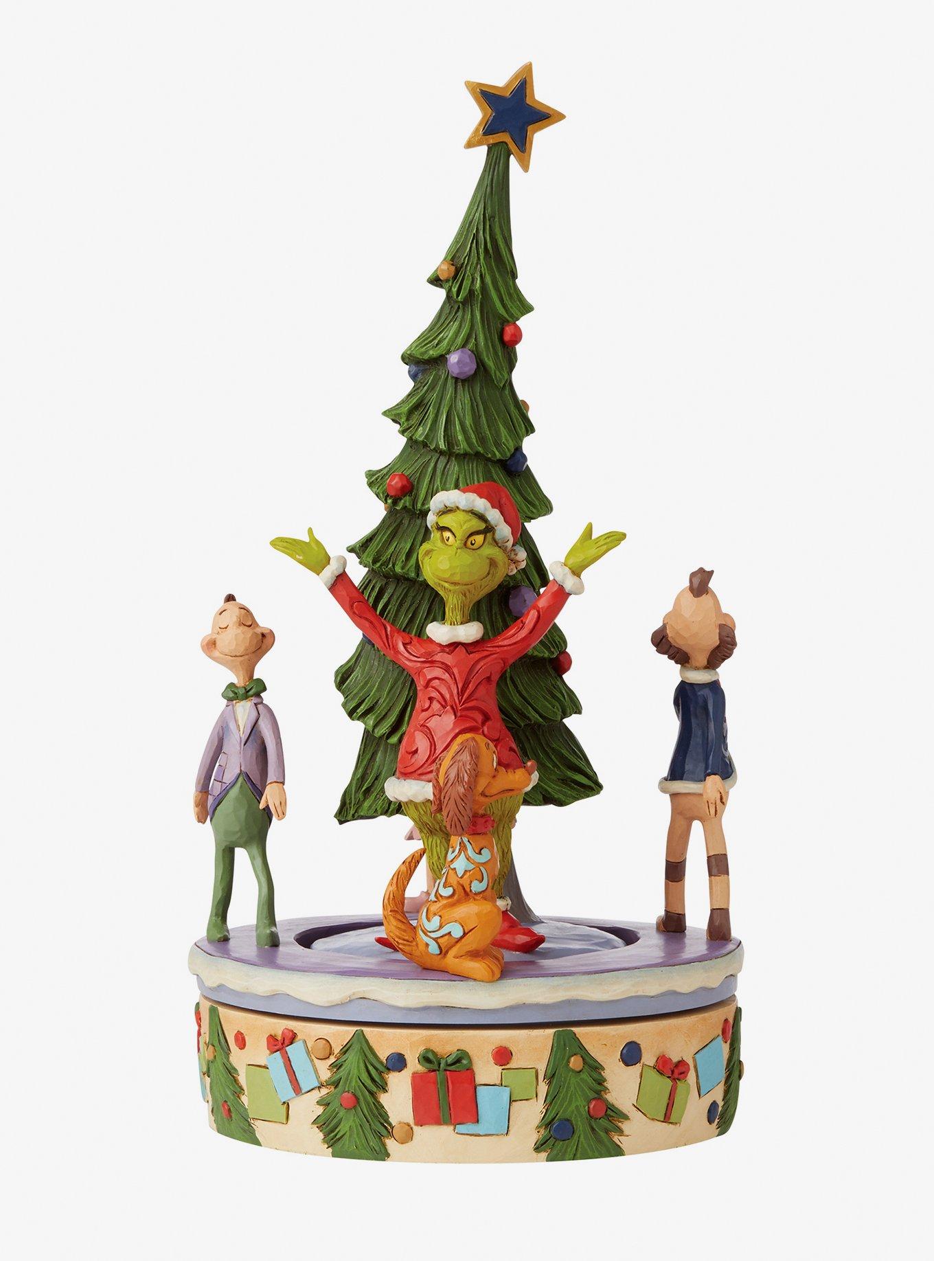 Dr. Seuss How the Grinch Stole Christmas The Grinch with Tree Rotating Figure, , hi-res