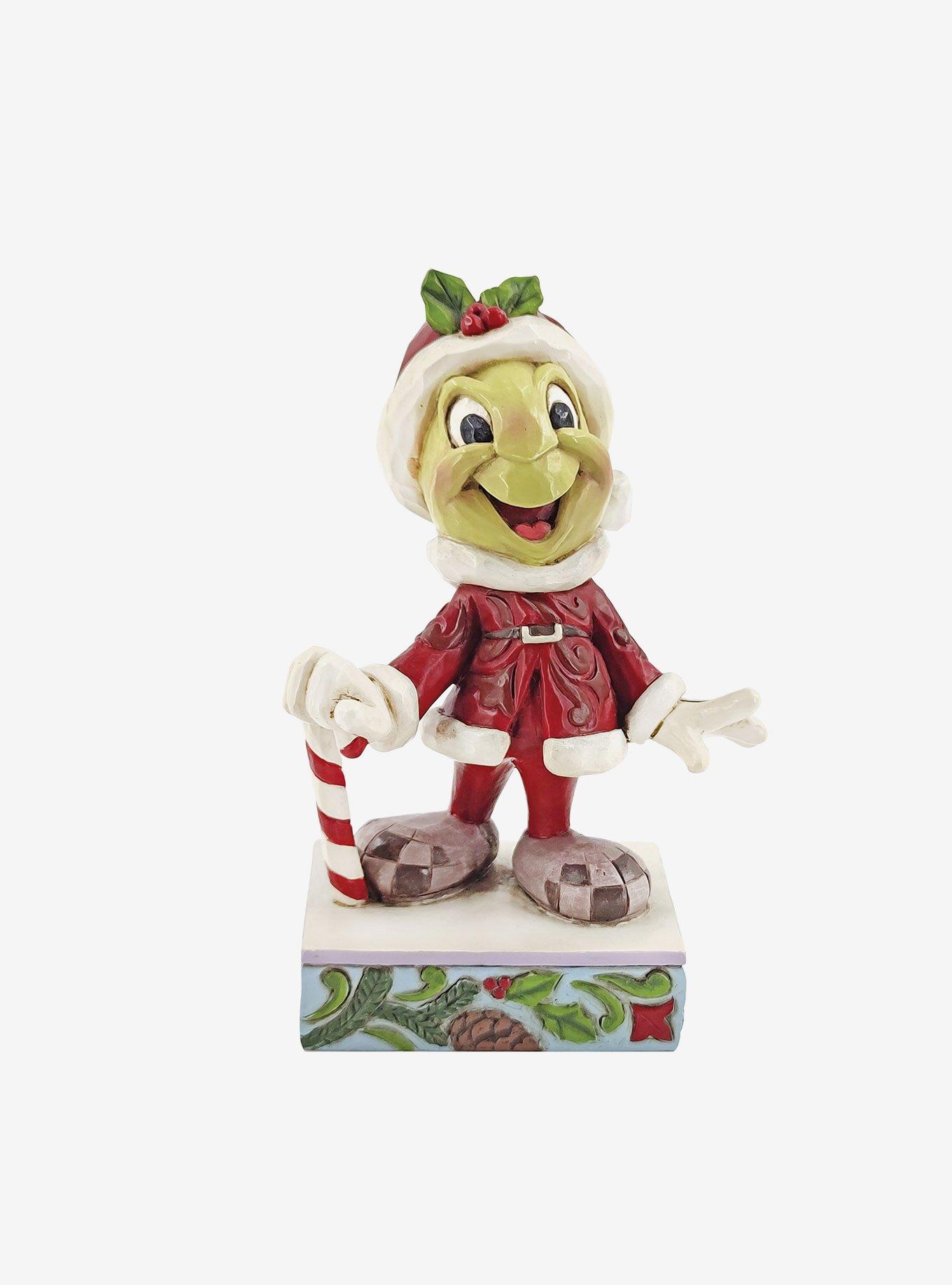 Disney Pinocchio Disney Traditions Jiminy Cricket Santa Personality Pose Statue, , hi-res